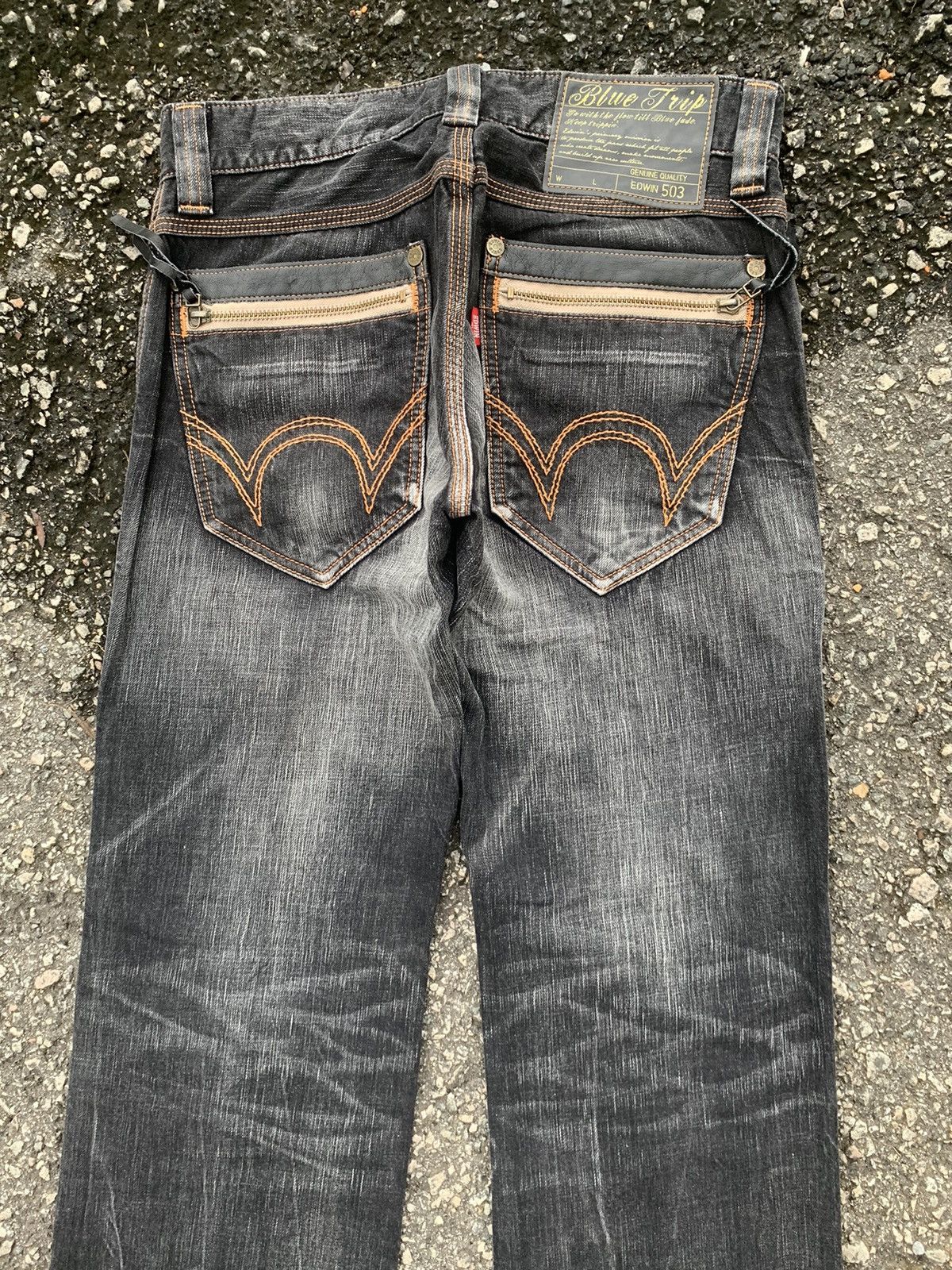 Edwin EDWIN 503 NAVAJO STYLE FADED & RUSTY MUDMAX DISTRESSED DENIM Size US 31 - 6 Thumbnail