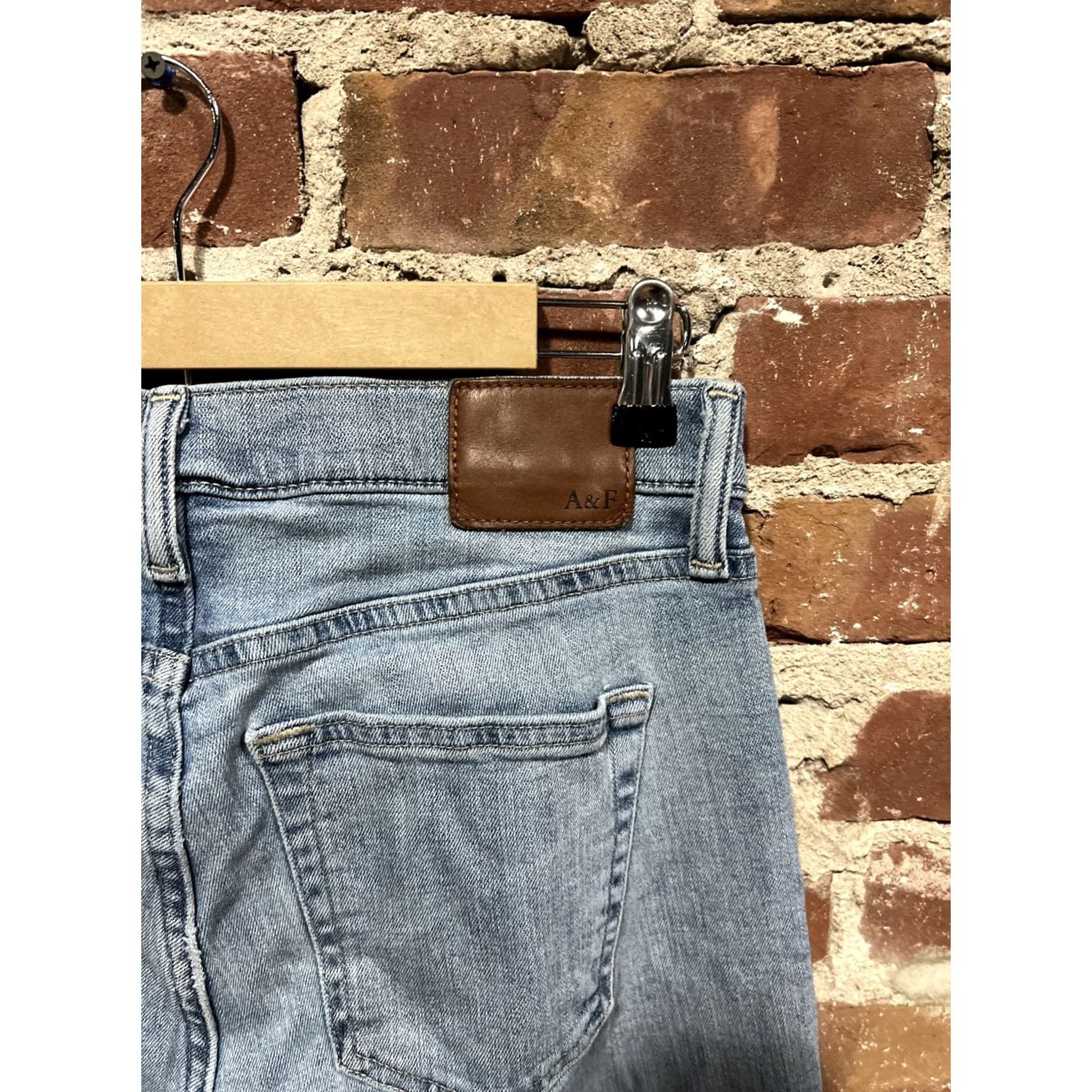 Abercrombie & Fitch Abercrombie & Fitch Jeans Slim 30x32 Men Blue Stretch Athletic Rustin Regular Inseam 32"} Size US 30 / EU 46 - 4 Thumbnail