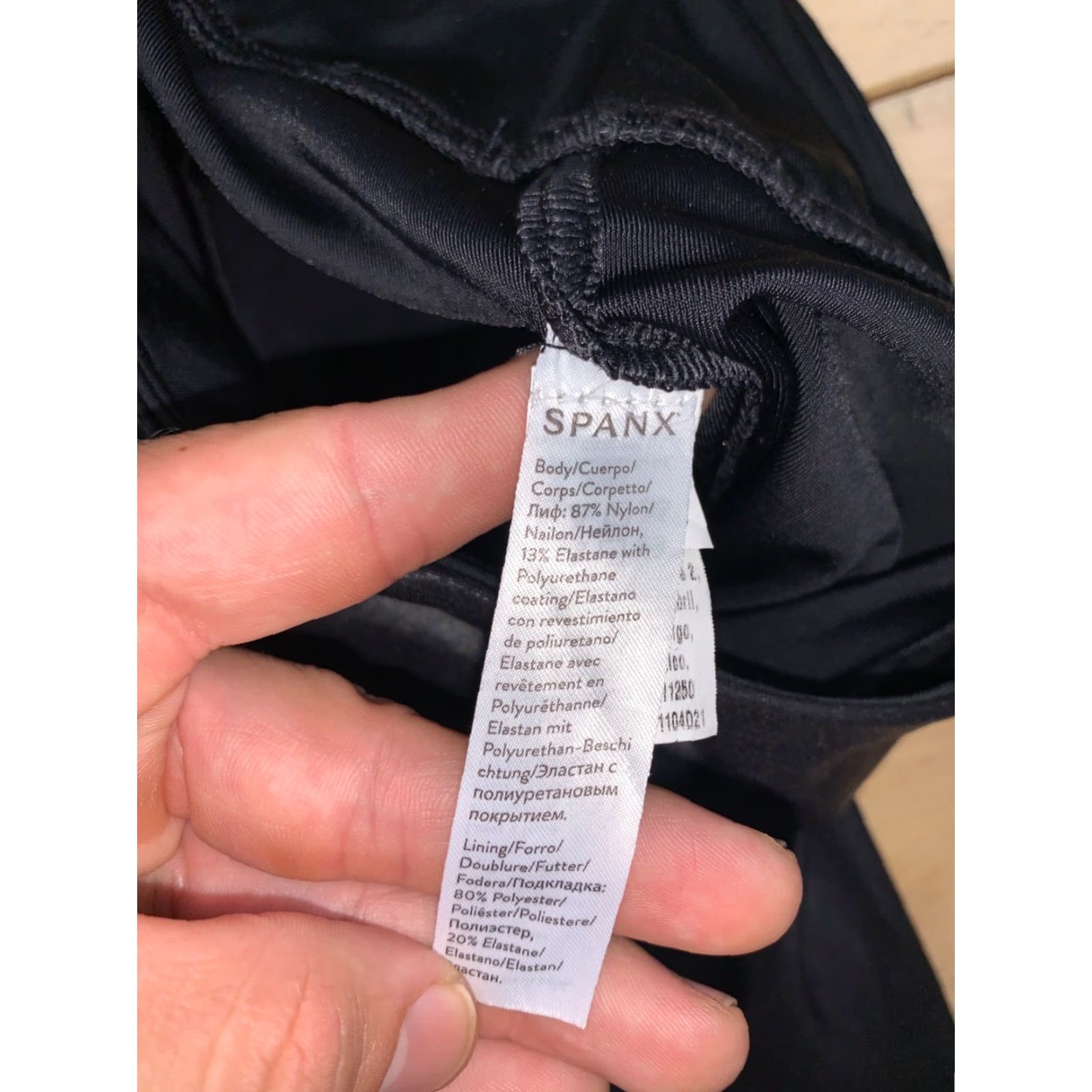 Spanx Spanx Leggings Womens S Black Faux Leather Athletic Casual Inseam 27" #9392 Size 28" / US 6 / IT 42 - 3 Thumbnail