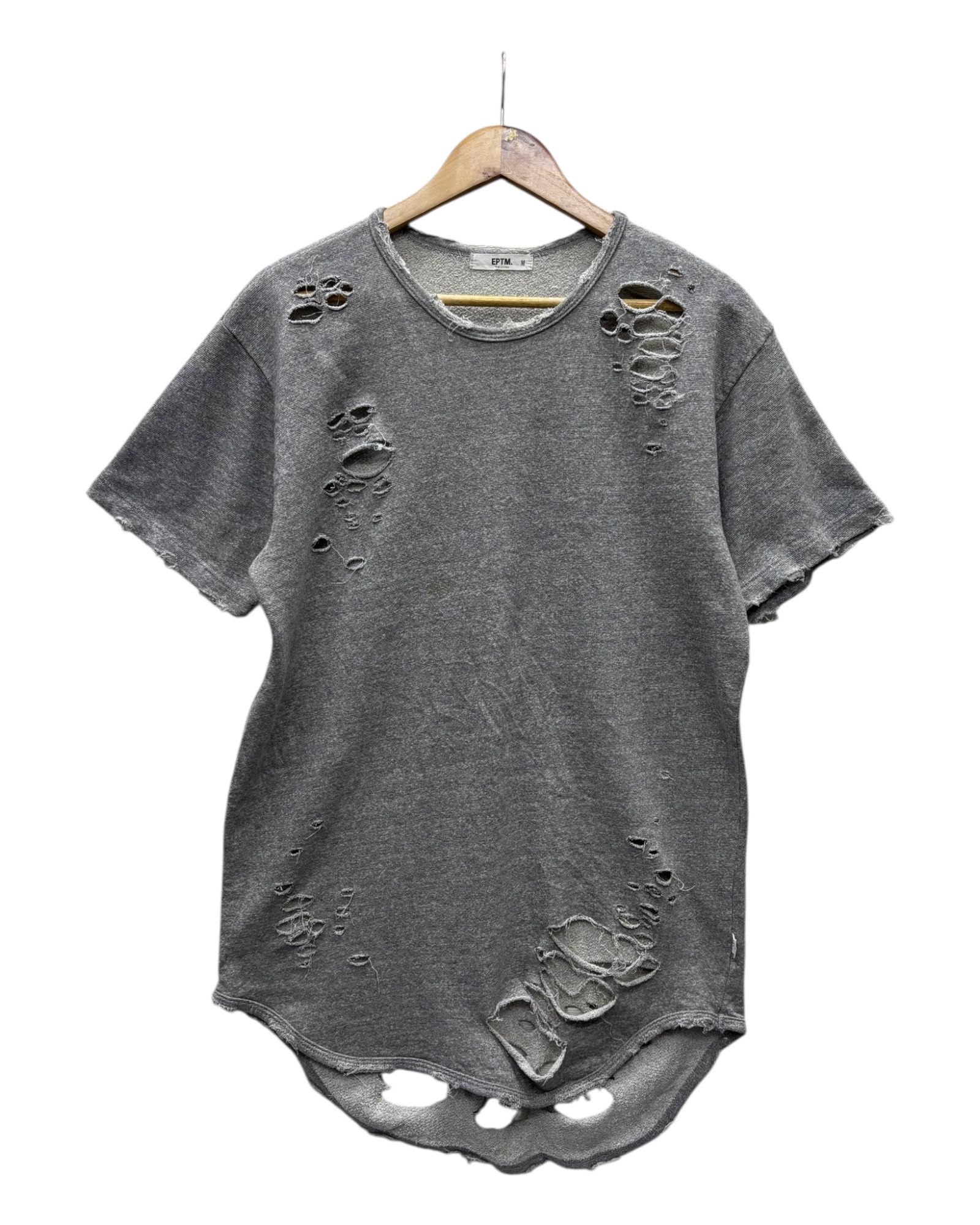 Helmut Lang EPTM PUNK DISTRESSED BULLET HOLES SHIRT Size US M / EU 48-50 / 2 - 1 Thumbnail