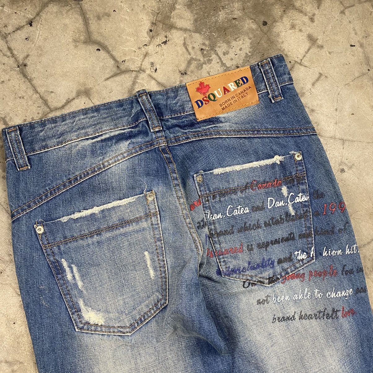 Dsquared2 Dsquared Poem Wording Bondage Rugged Jeans Size US 32 / EU 48 - 9 Thumbnail