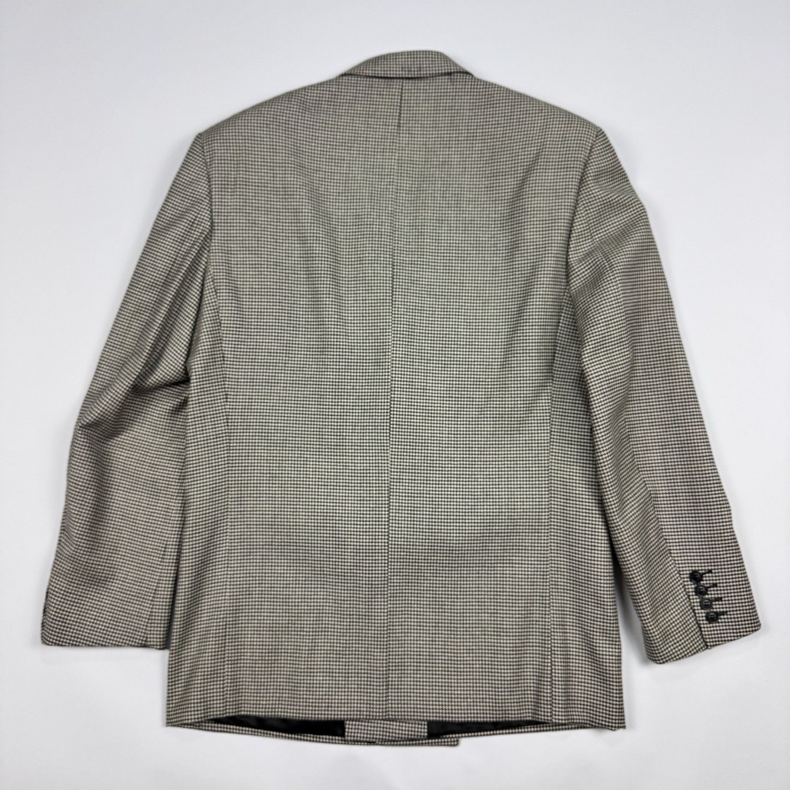 Zanetti Zanetti Italy DB Blazer 52R Silk Wool Houndstooth Sport Size 50R - 14 Thumbnail