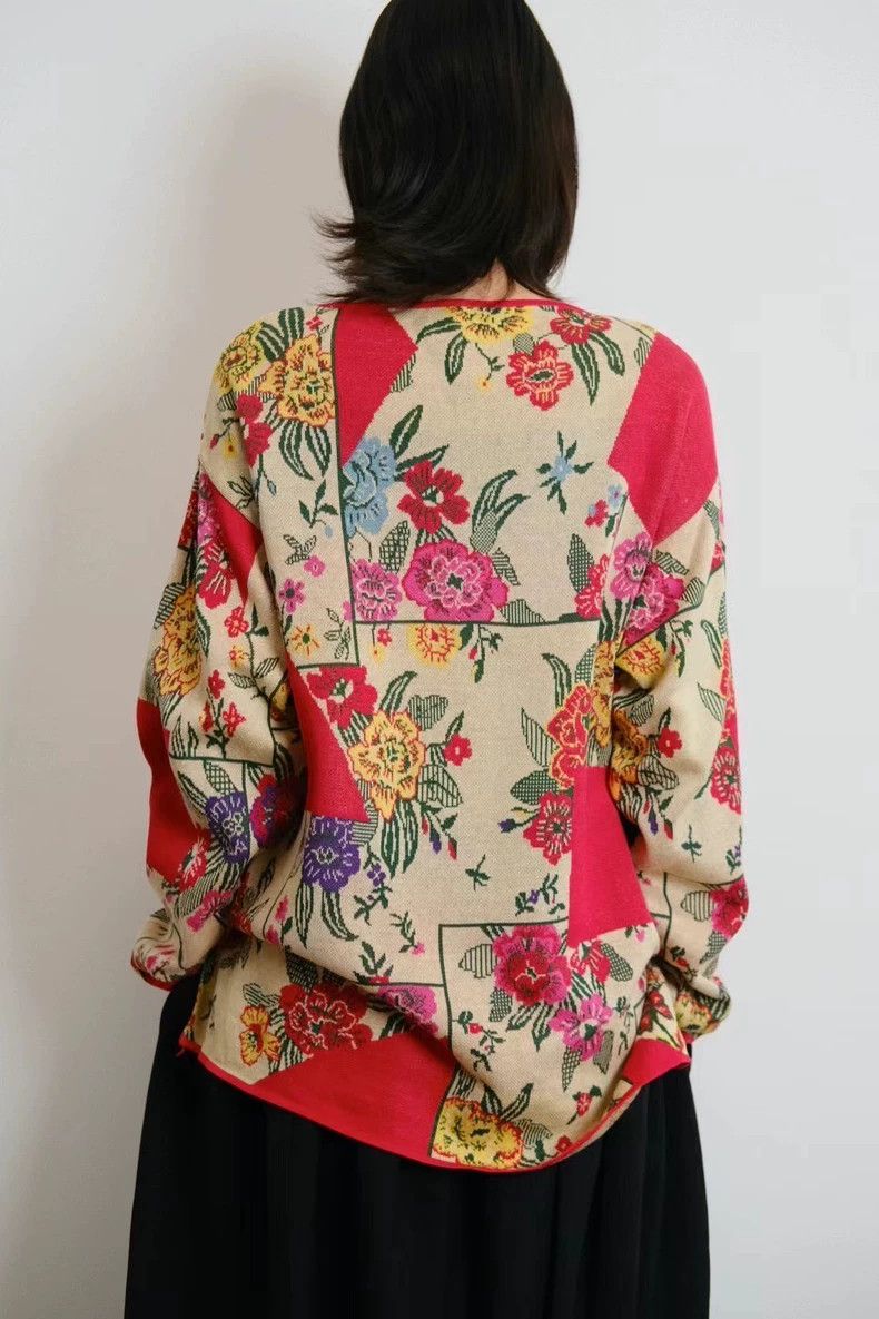 Kenzo KENZO Floral sweater Size S / US 4 / IT 40 - 4 Thumbnail