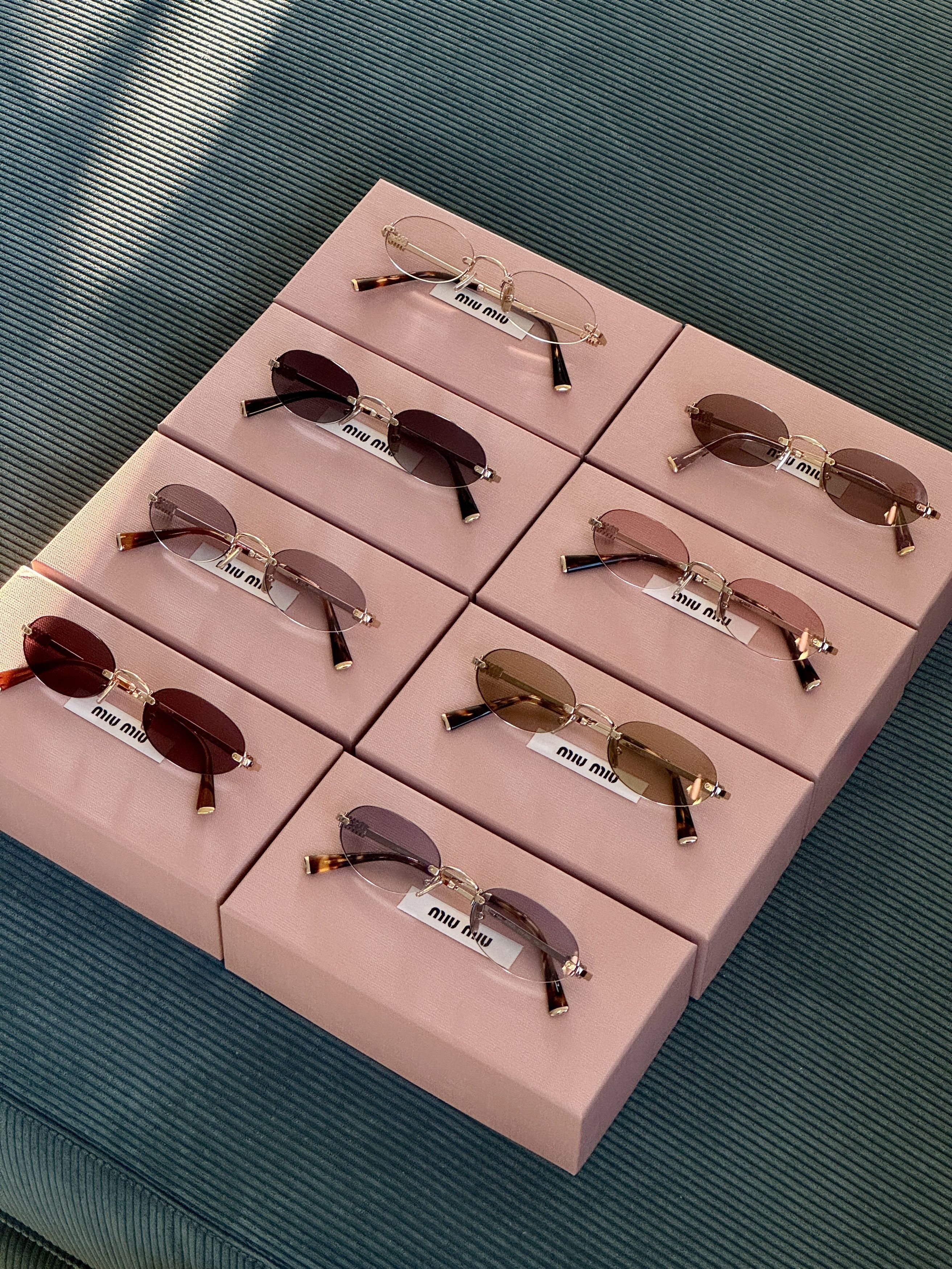 Miu Miu Miu Miu Women Sunglasses Oval MUA54S ZVN5D1 NEW AUTHENTIC Size ONE SIZE - 13 Thumbnail