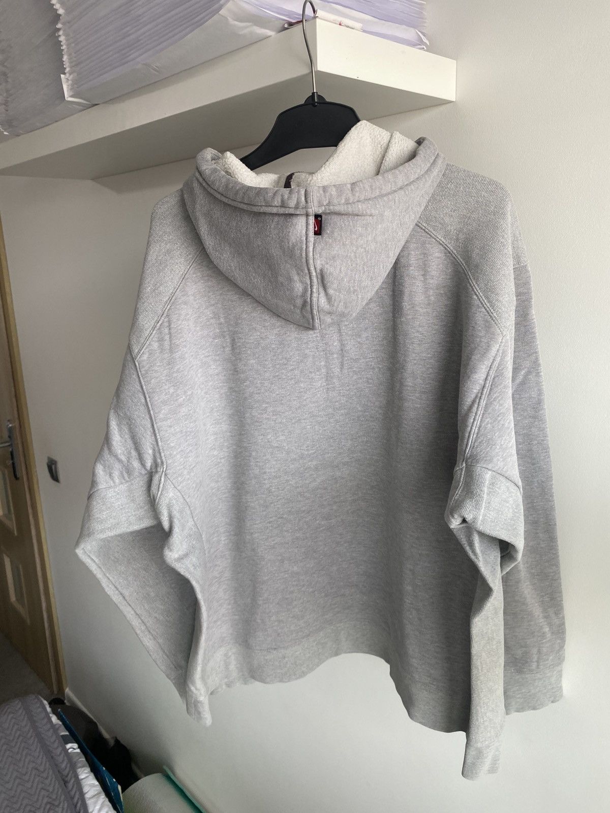 Nike × Vintage Nike Spell out Hoodie boxy fit XL silver tag 00s vintage y2k Size US XL / EU 56 / 4 - 9 Thumbnail