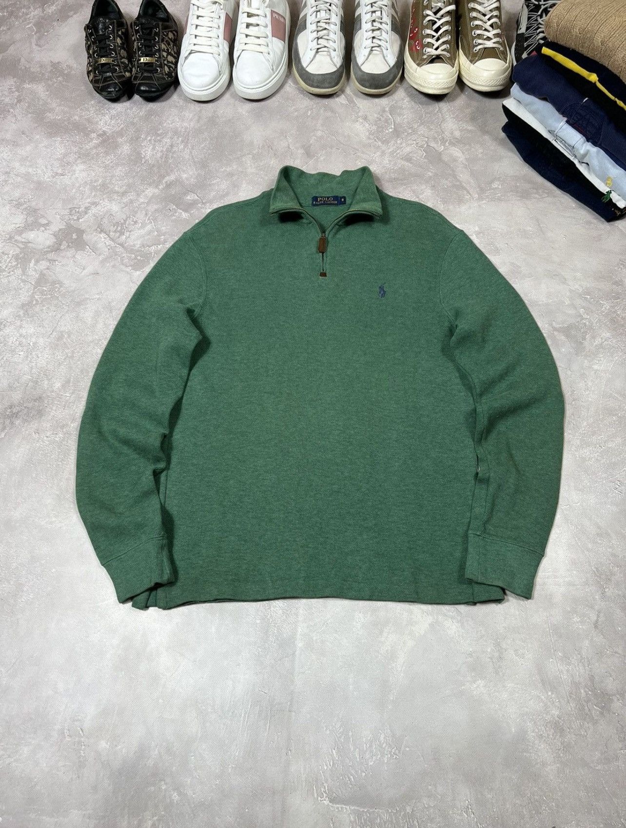 Vintage Vintage Polo Ralph Lauren 1/3 zip Pullover Size US S / EU 44-46 / 1 - 1 Thumbnail