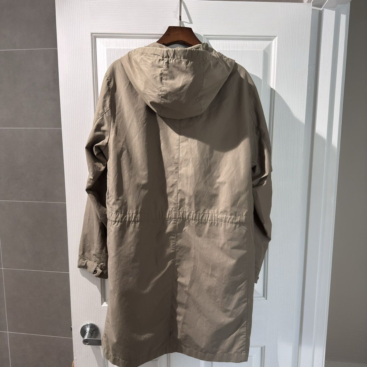 Theory Theory Khaki Hooded Trench Coat Size US M / EU 48-50 / 2 - 9 Thumbnail
