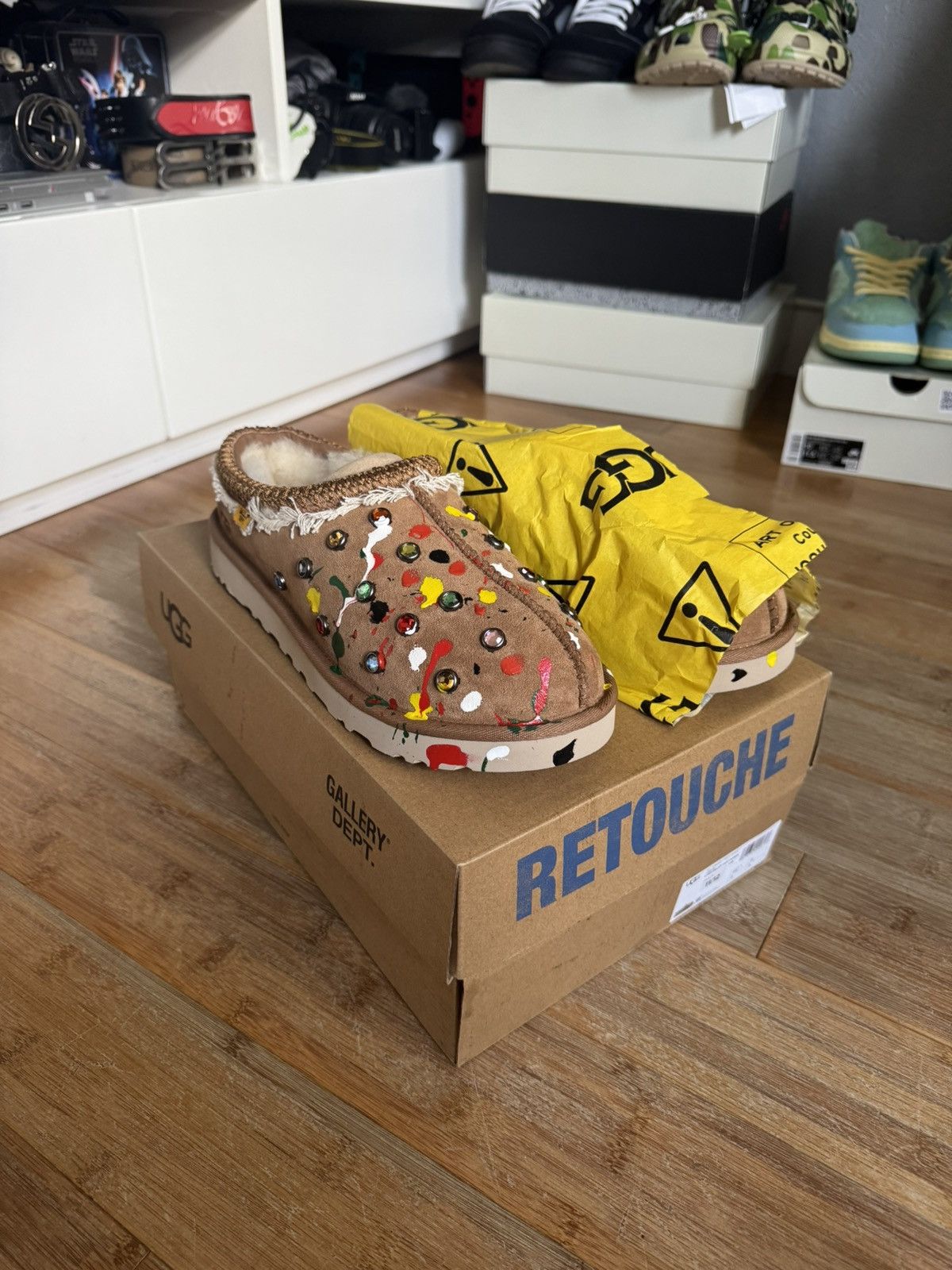 Gallery Dept. × Ugg Gallery Dept X Ugg Tasman Splatter Slipper Size US 11 / EU 44 - 1 Thumbnail