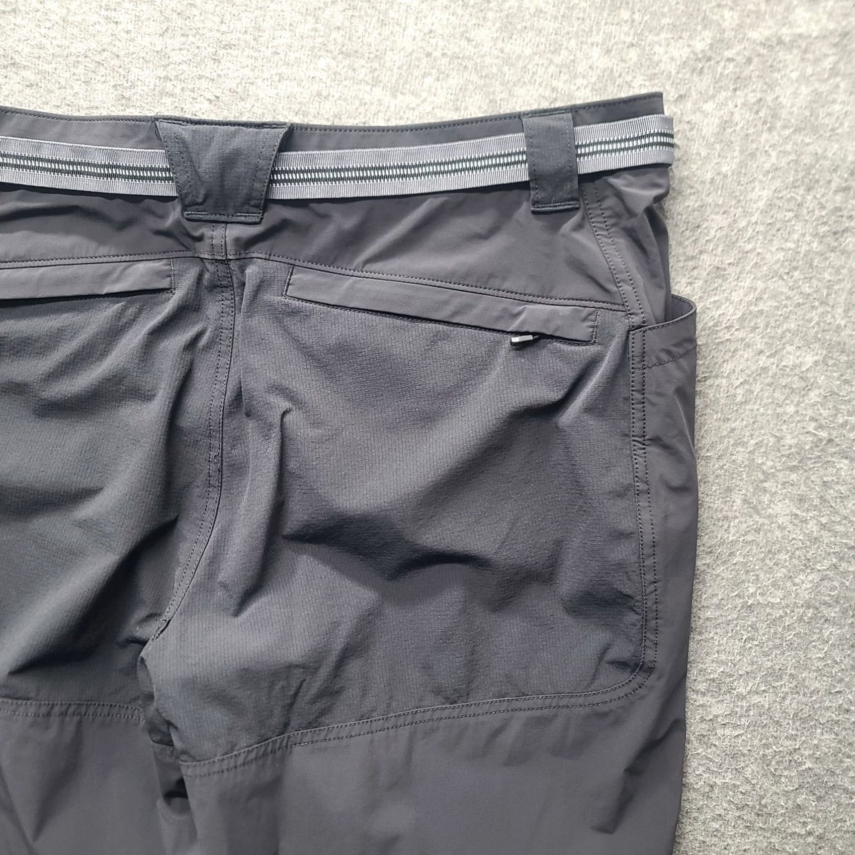 Vintage Duluth Alaskan Hardgear Cargo Shorts Mens 36 Regular Belted Pockets Quick Dry Stretch Nylon Spandex Gray Outdoor Size US 36 / EU 52 - 7 Thumbnail