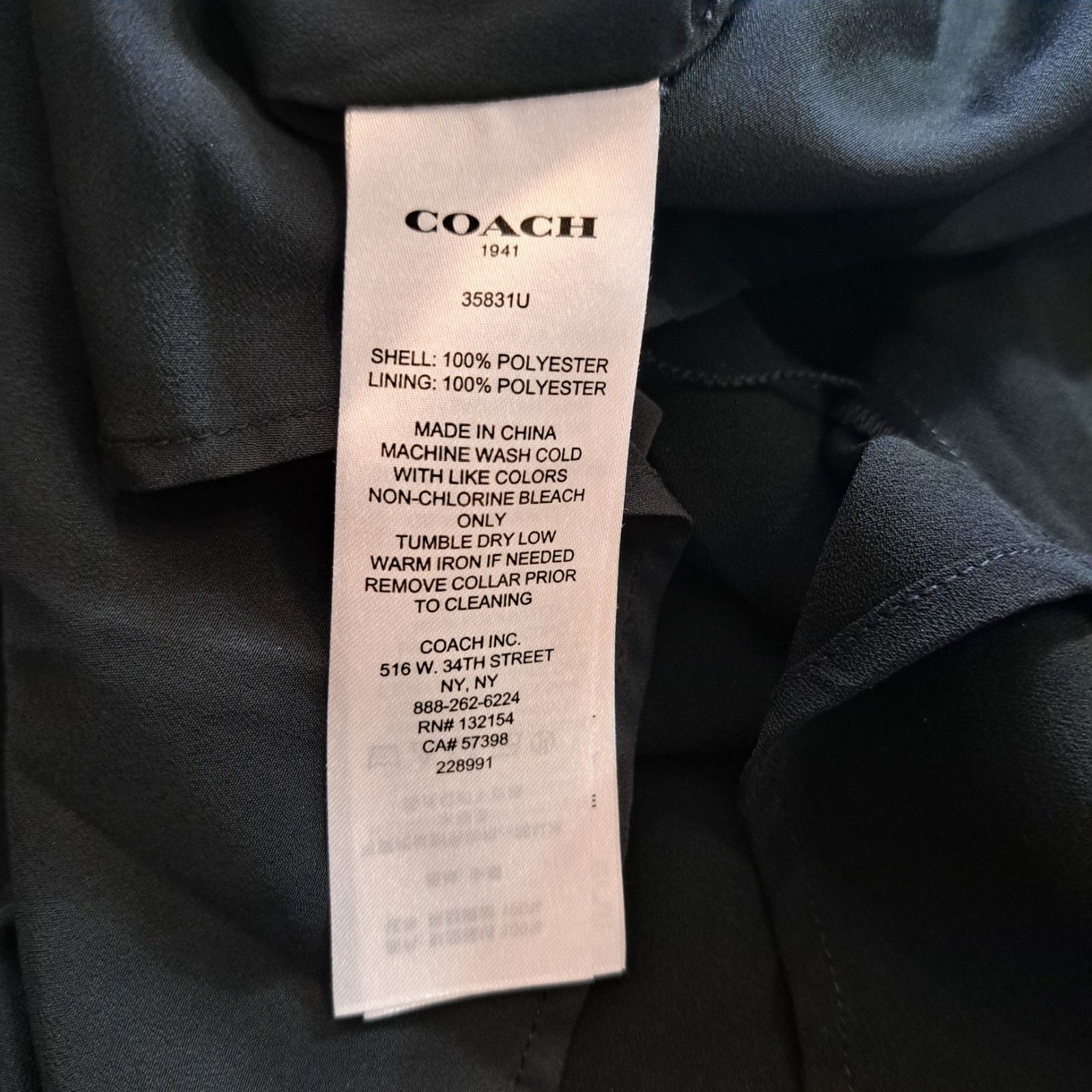 Coach Coach Removable Collar Button Front Flare Shirt Boho Goth Dr Size M / US 6-8 / IT 42-44 - 3 Thumbnail