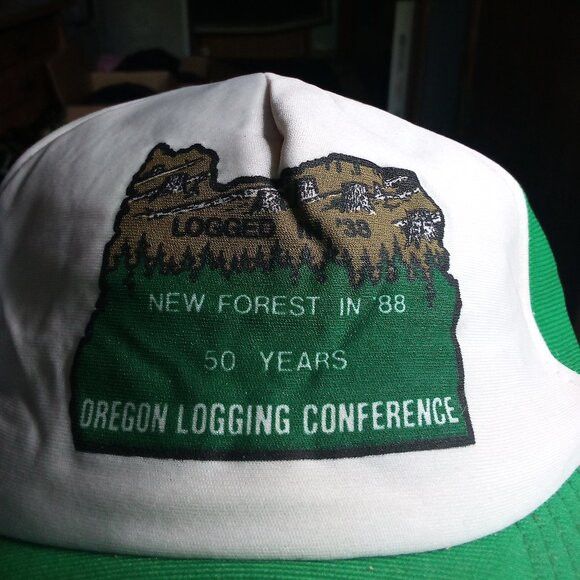 Other DS Vintage Oregon Logging Conference Snap Trucker Hat Cap Size ONE SIZE - 2 Thumbnail