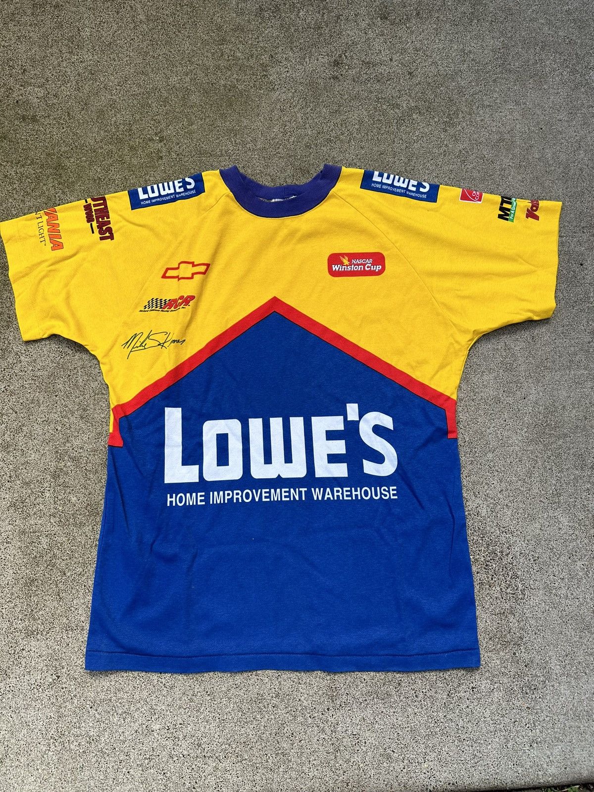 NASCAR Vintage Lowes Nascar Shirt Size US L / EU 52-54 / 3 - 1 Thumbnail
