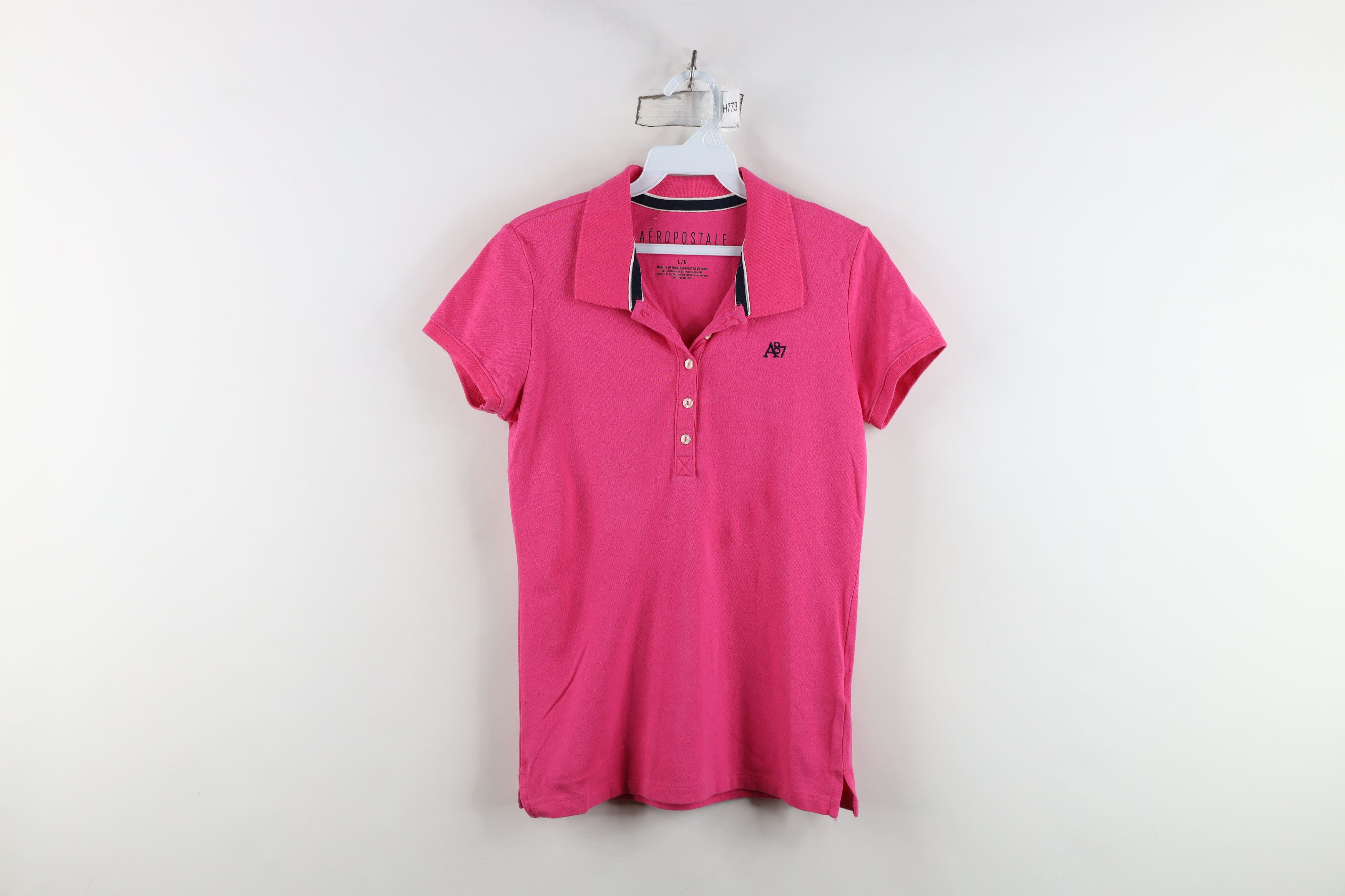 Aeropostale Vintage Y2K Aeropostale Babydoll Collared Polo Shirt Pink Size L / US 10 / IT 46 - 1 Thumbnail