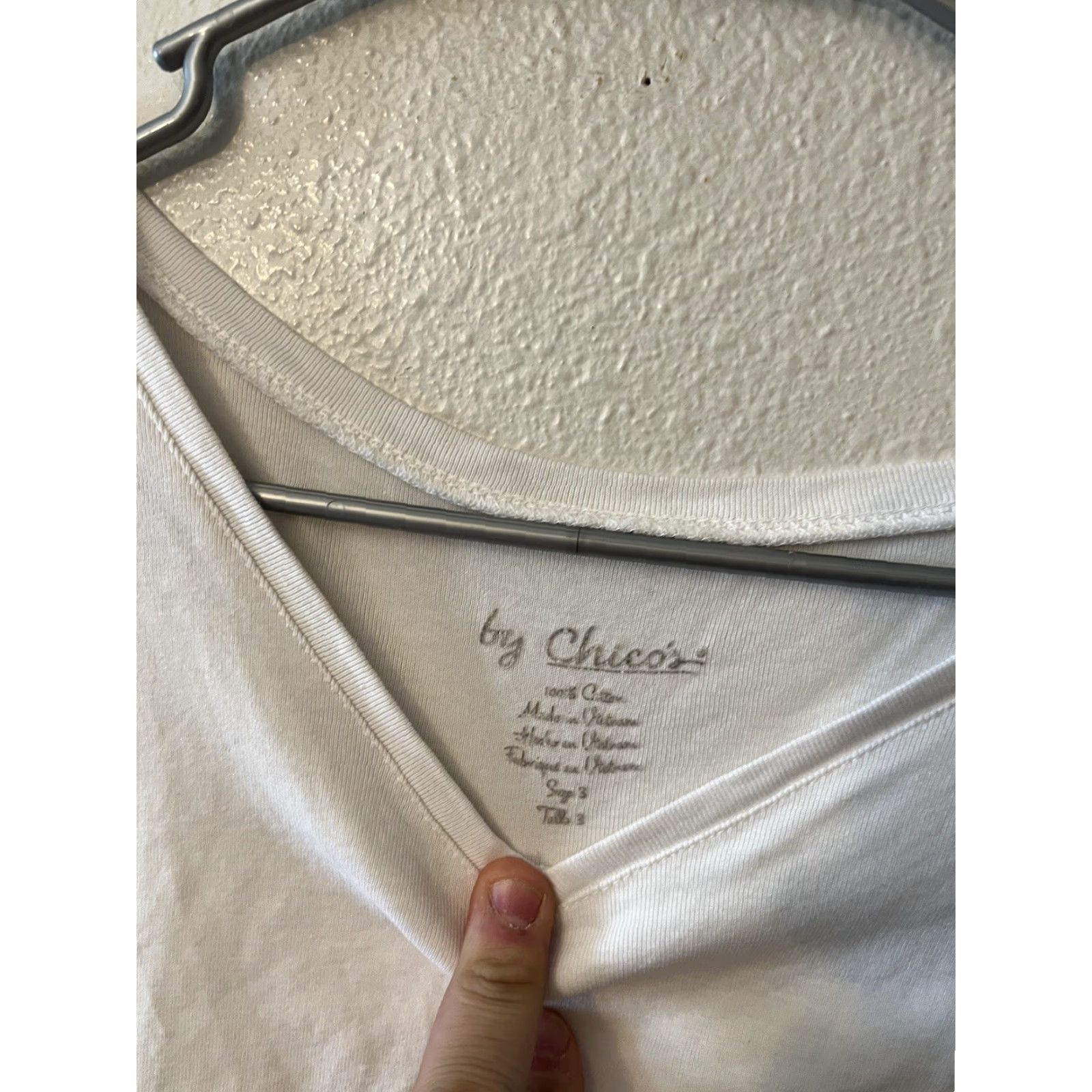 Vintage Chicos Shirt Womens Cotton Tank Sleeveless Round Neck White 3 80s 90s Classic Casual Party/Cocktail Workwear Mens Womens Girls Boys Size XS / US 0-2 / IT 36-38 - 2 Thumbnail