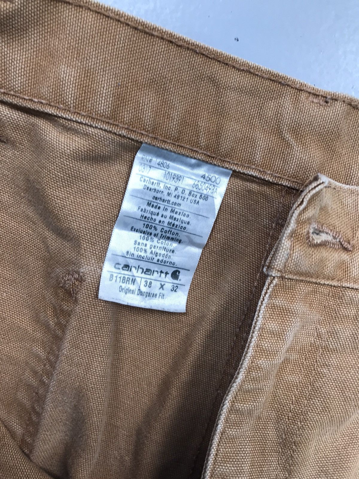 Carhartt Vintage carhsrtt B11 BRN carpenter denim Size US 40 / EU 56 - 8 Thumbnail