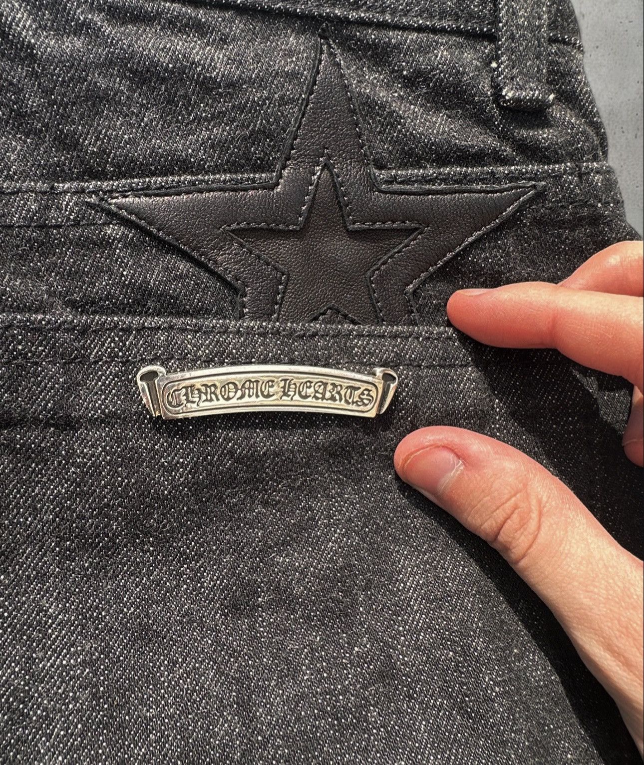 Chrome Hearts Chrome Hearts Star Patch Raw Denim Jeans Size US 31 - 6 Thumbnail