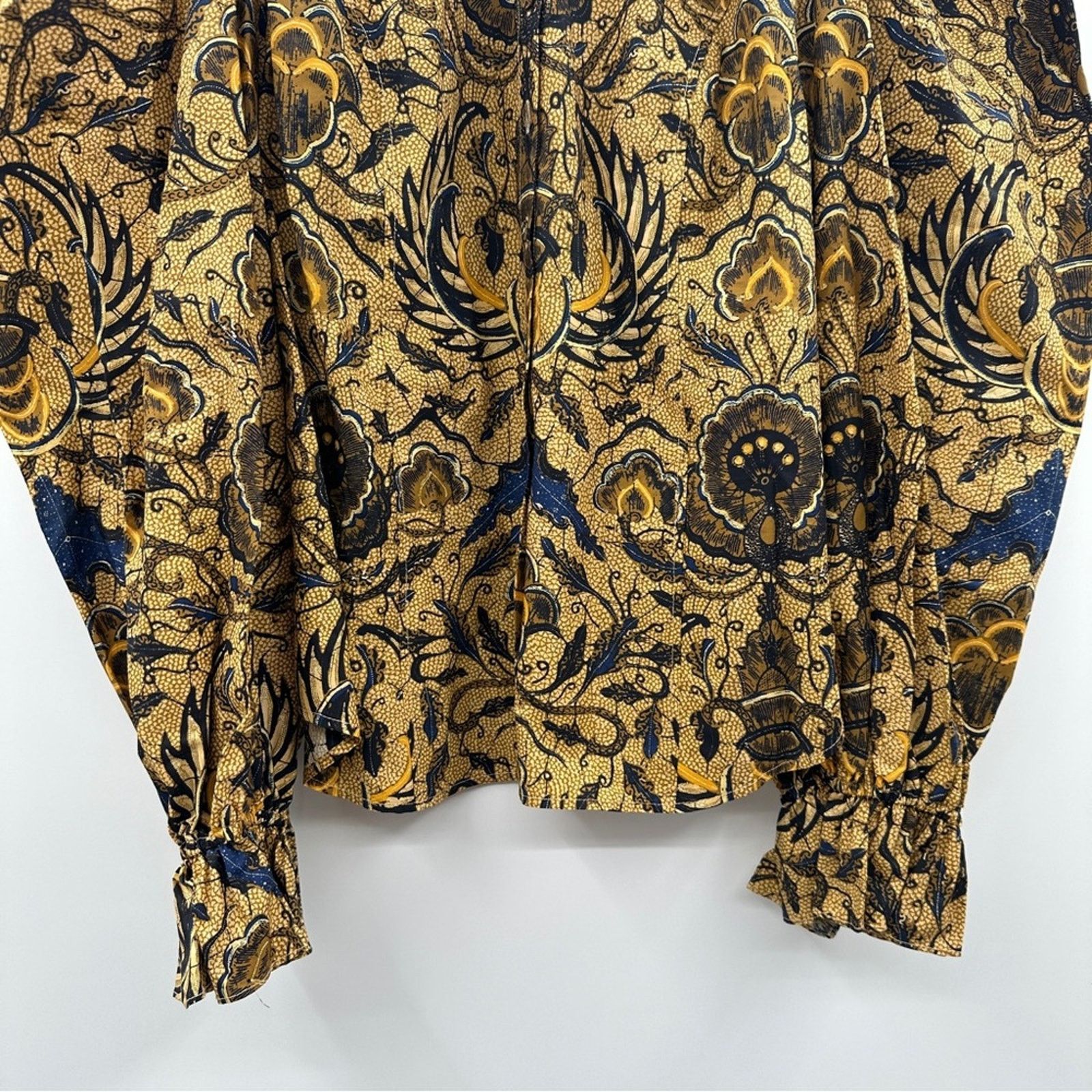 Ulla Johnson Ulla Johnson Marietta Peter Pan Collar Button Floral Top Size XL / US 12-14 / IT 48-50 - 5 Thumbnail