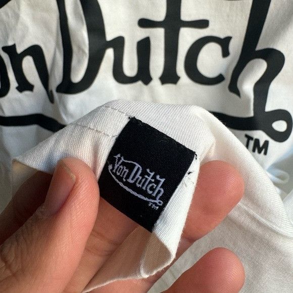 Von Dutch NWT VON DUTCH WHITE TEE SZ MEDIUM M Size M / US 6-8 / IT 42-44 - 3 Thumbnail