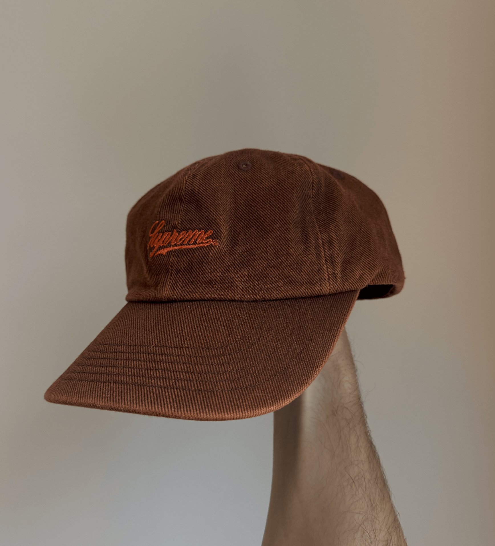 Supreme Supreme Roses 6-Panel Washed Brown Hat Cap | Grailed