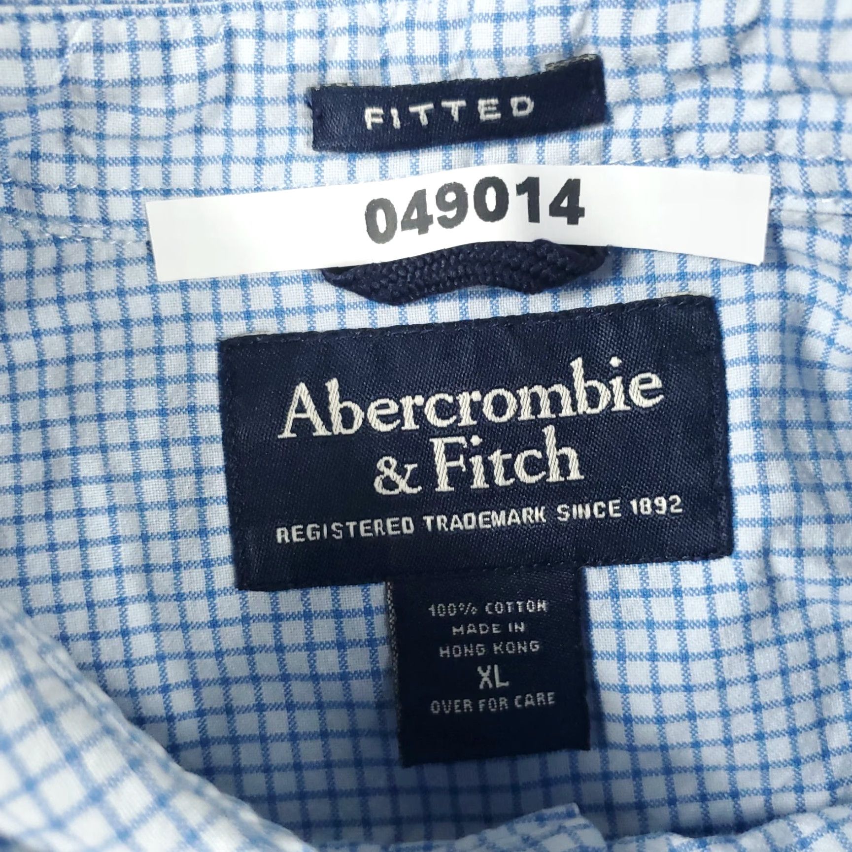 Abercrombie & Fitch VINTAGE Abercrombie & Fitch Shirt Mens XL Blue Check Button-Up Short Sleeve Casual Modern Preppy Mens Size US XL / EU 56 / 4 - 7 Thumbnail