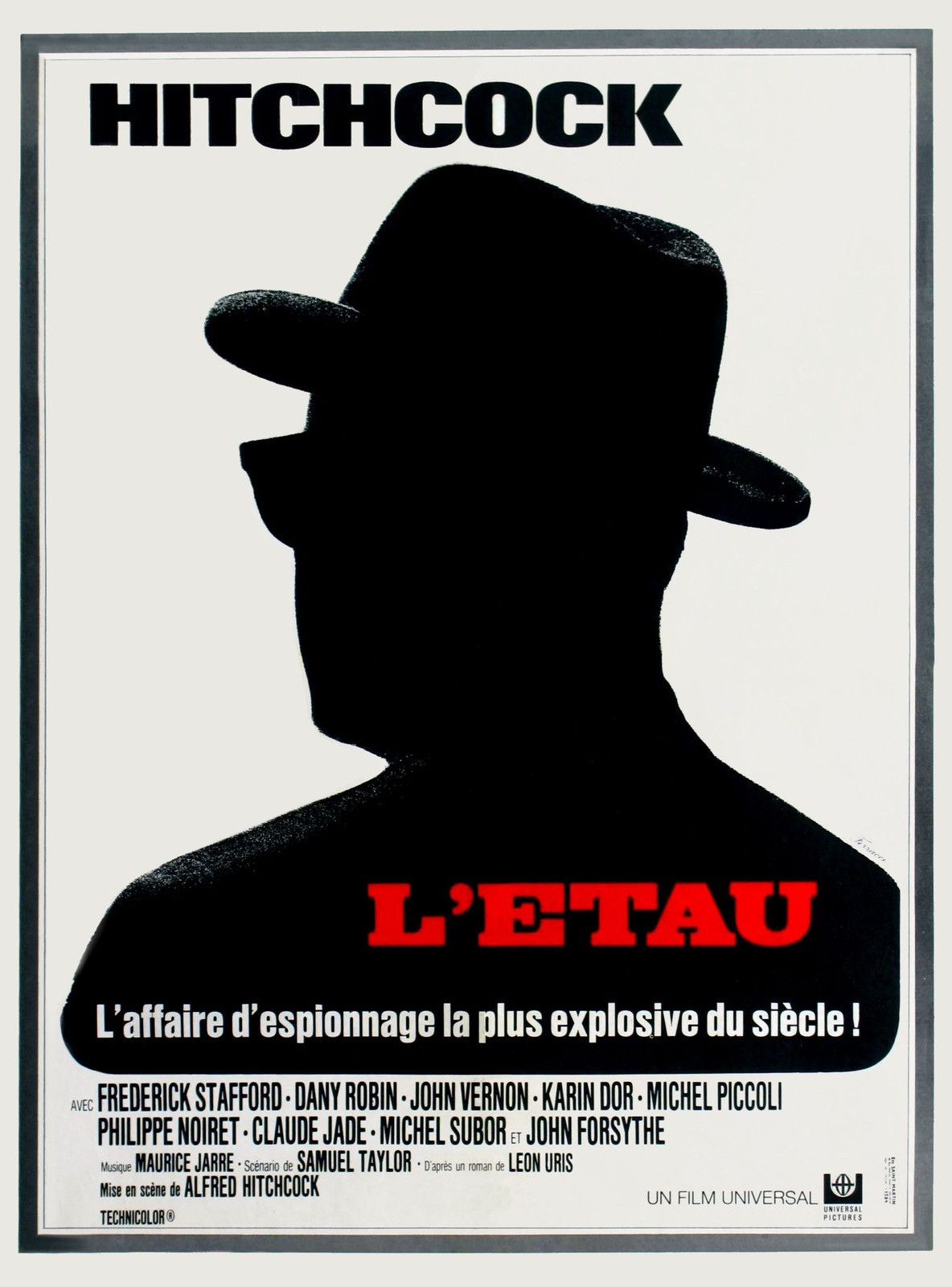 Other L'ETAU (Topaz) French Movie Tee by Albert Hitchcock Size US L / EU 52-54 / 3 - 4 Thumbnail