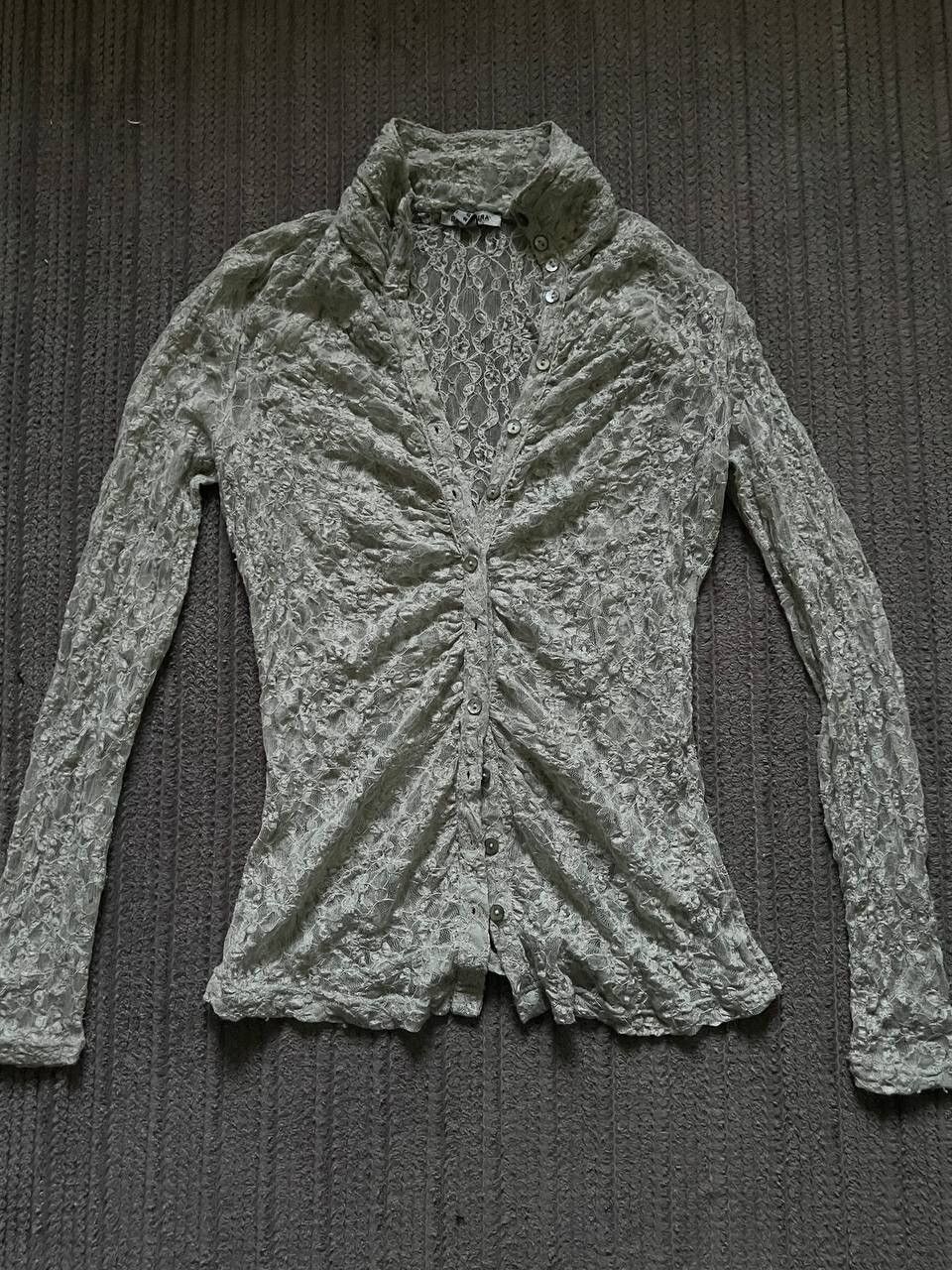 If Six Was Nine × Le Grande Bleu (L.G.B.) × Vintage Vintage Y2K Retro Mesh Avantgarde Gabbana Style Opium Long Size US S / EU 44-46 / 1 - 4 Thumbnail