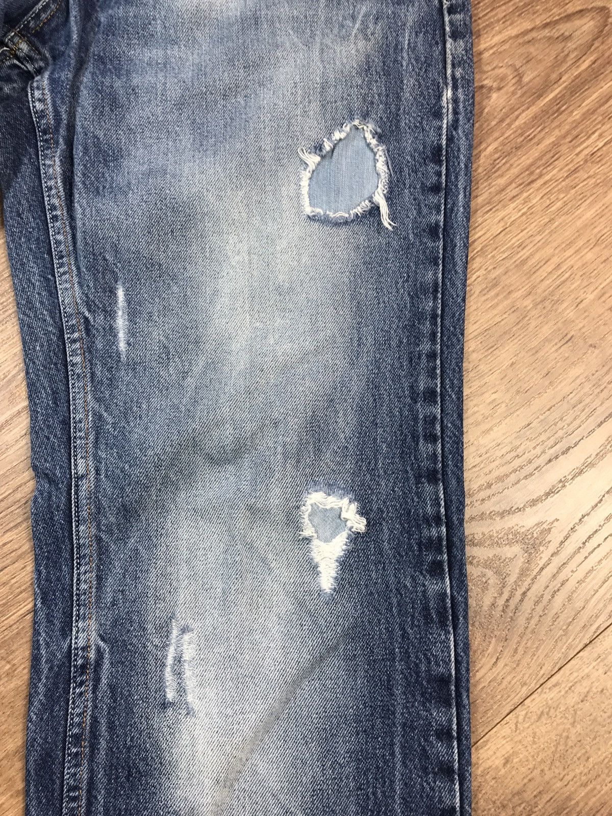 Japanese Brand × Vintage Vintage Distressed Denim Pants Size US 33 - 6 Thumbnail