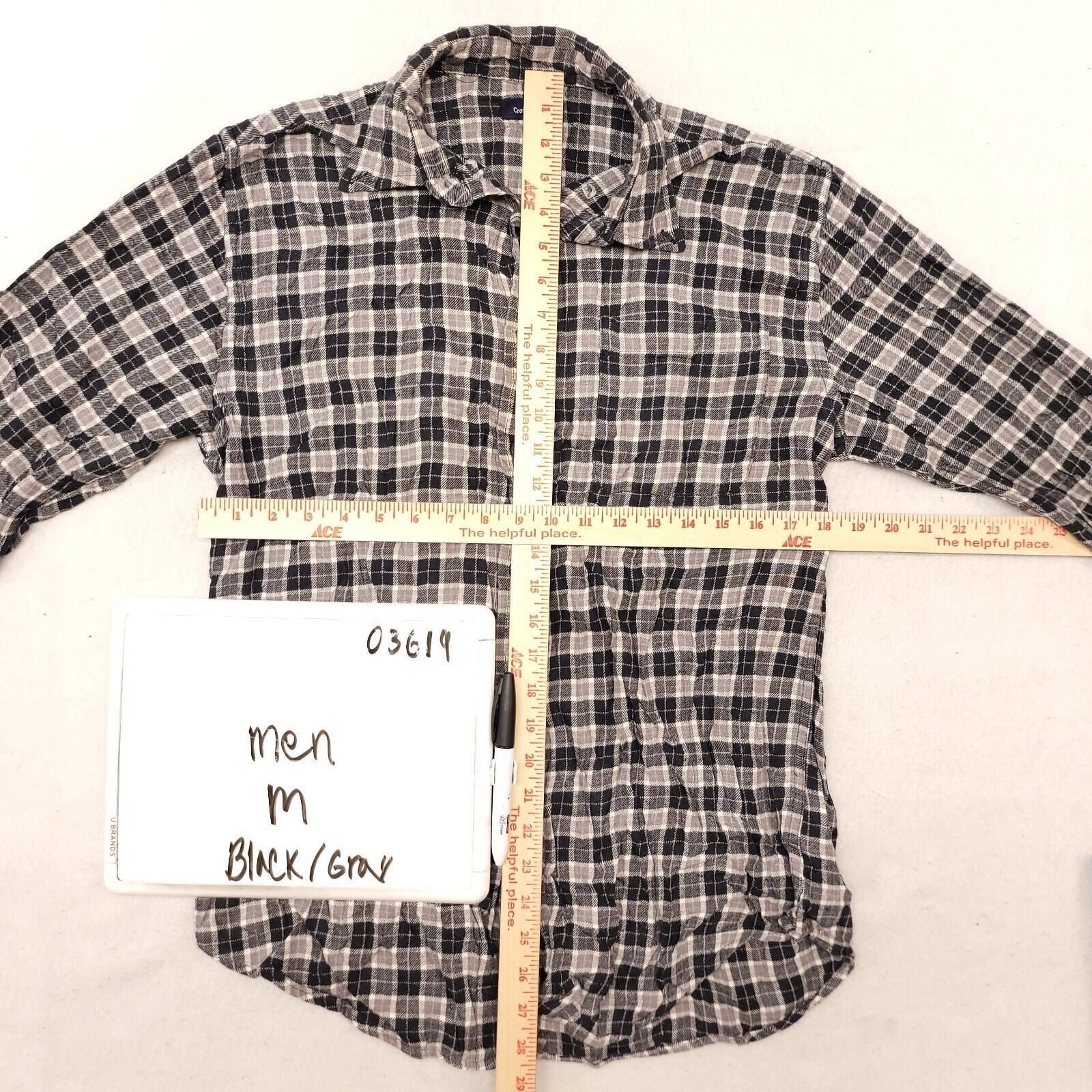 Croft & Barrow Croft & Barrow Tartan Flannel Shirt Mens Size Medium M Black Size US M / EU 48-50 / 2 - 6 Thumbnail