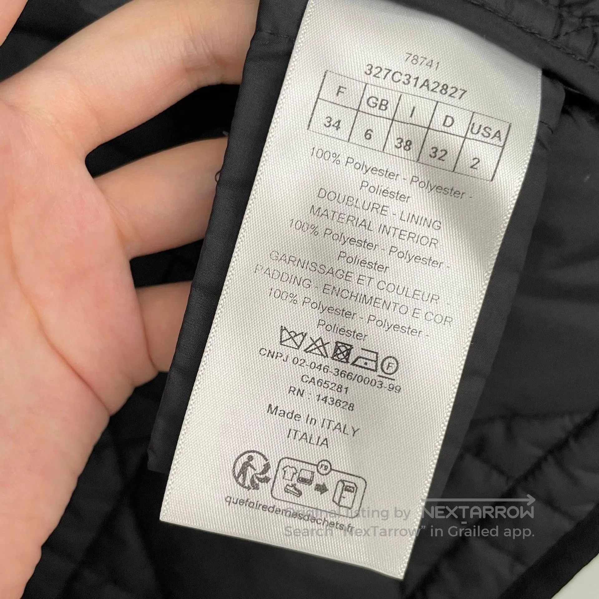 Dior Dior Black Short Quilted Diamond Jacket. Size XXS / US 00 / IT 34 - 5 Thumbnail