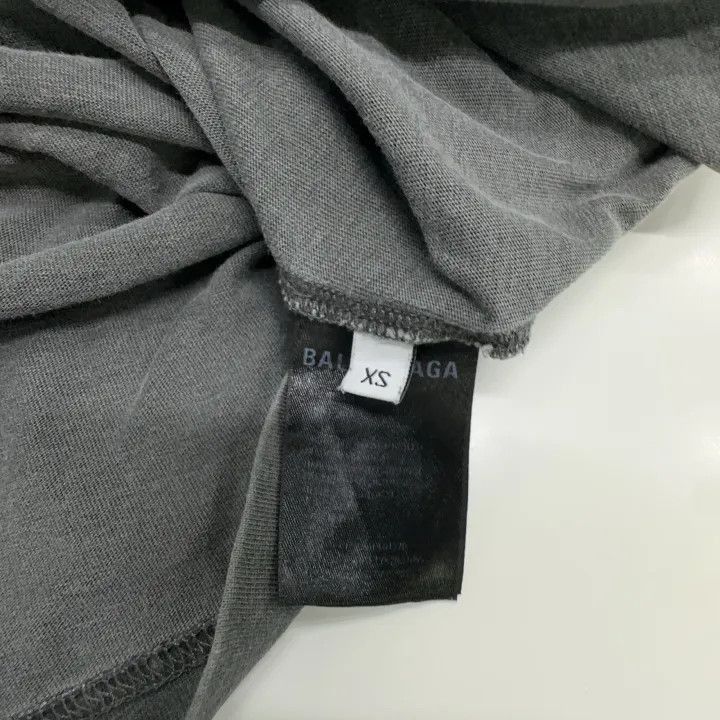 Other Balenciaga Gray Logo Print Short Sleeve T-Shirt 0079-2507 Size XS / US 0-2 / IT 36-38 - 1 Thumbnail