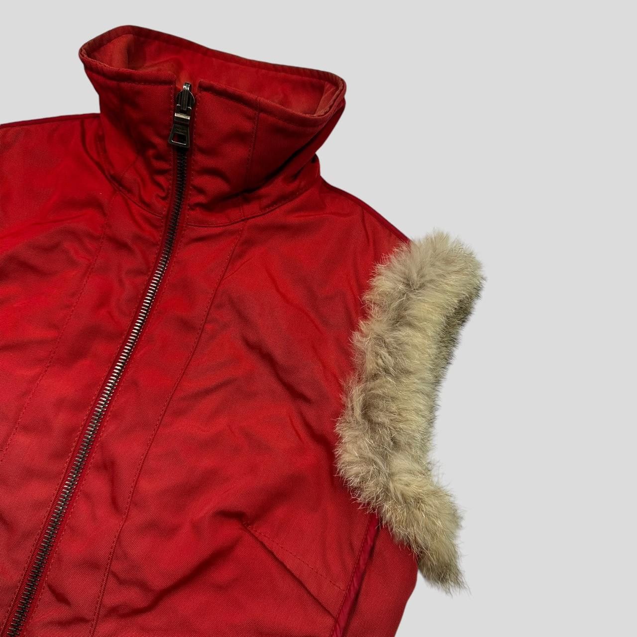 Prada Prada Sport 00’s Nylon Fox Fur Reversible Quilted Gilet IT44 Size M / US 6-8 / IT 42-44 - 4 Thumbnail