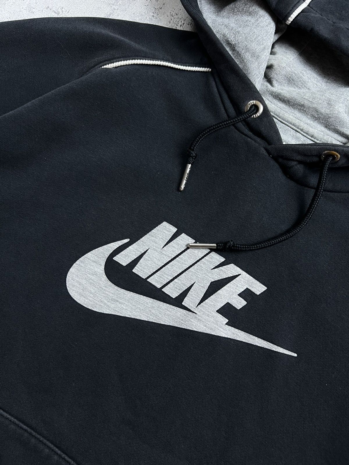 Nike × Vintage 90s Nike Retro Logo Vintage Y2K Oversized Pullover Hoodie Size US S / EU 44-46 / 1 - 4 Thumbnail