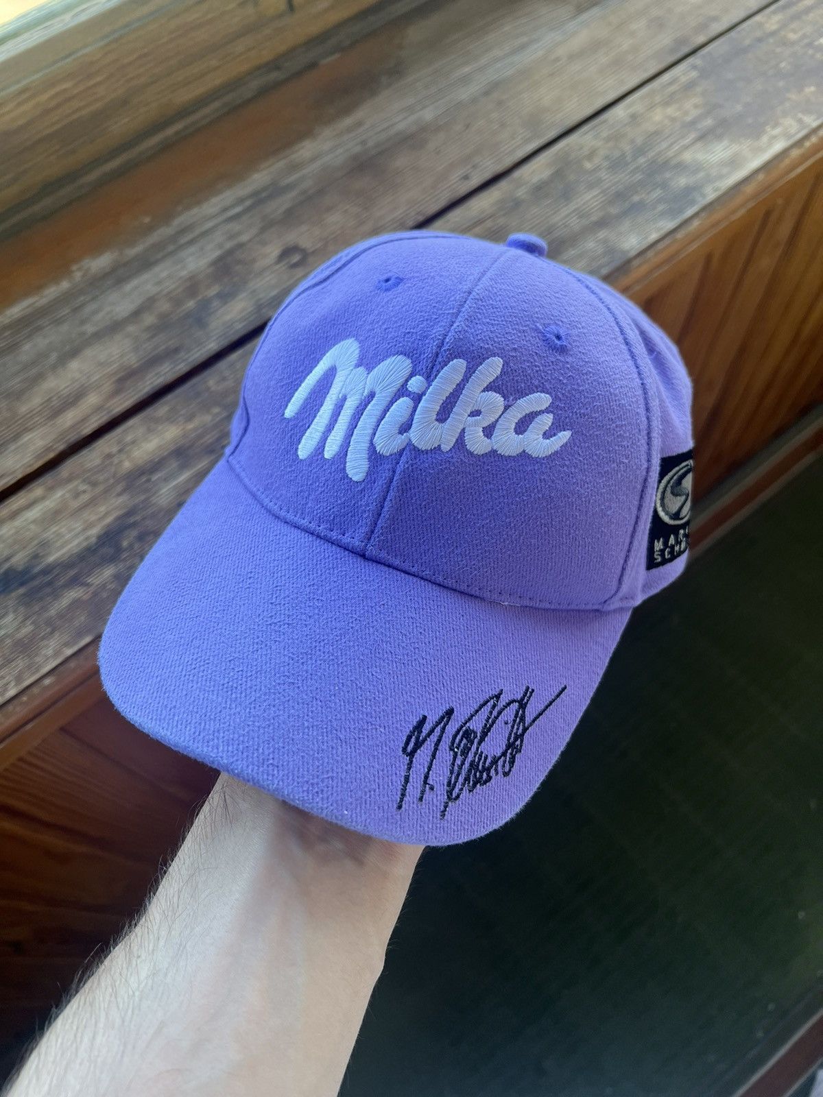 Vintage Vintage Y2K Hat Milka Martin Schmitt Race Cap Size ONE SIZE - 1 Thumbnail