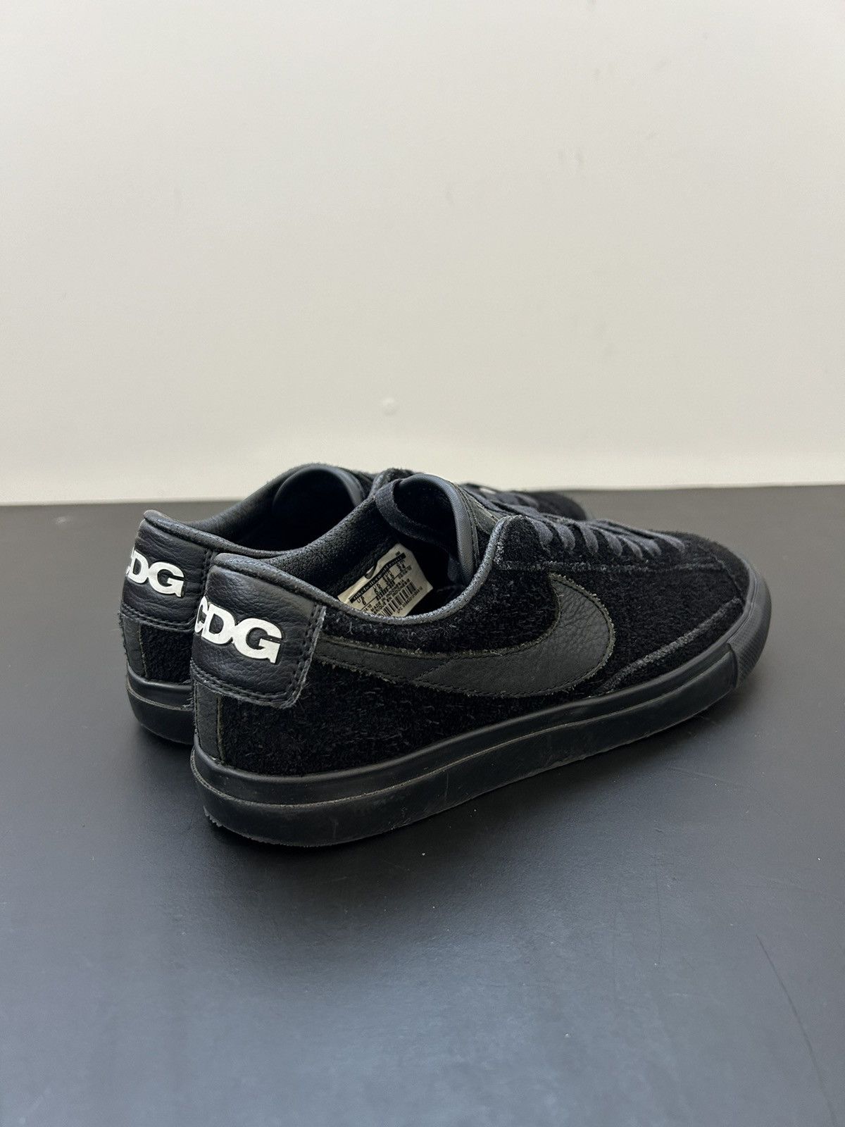 Comme des Garcons × Nike W Comme Des Garcon X Nike Blazer Suede Black Size US 7.5 / IT 37.5 - 2 Thumbnail