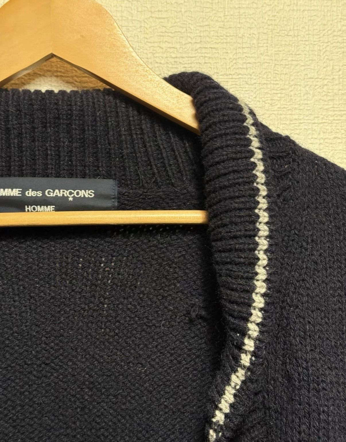 Comme des Garcons COMME des GARCONS HOMME Wool Knit Cardigan K24 Size US M / EU 48-50 / 2 - 5 Thumbnail