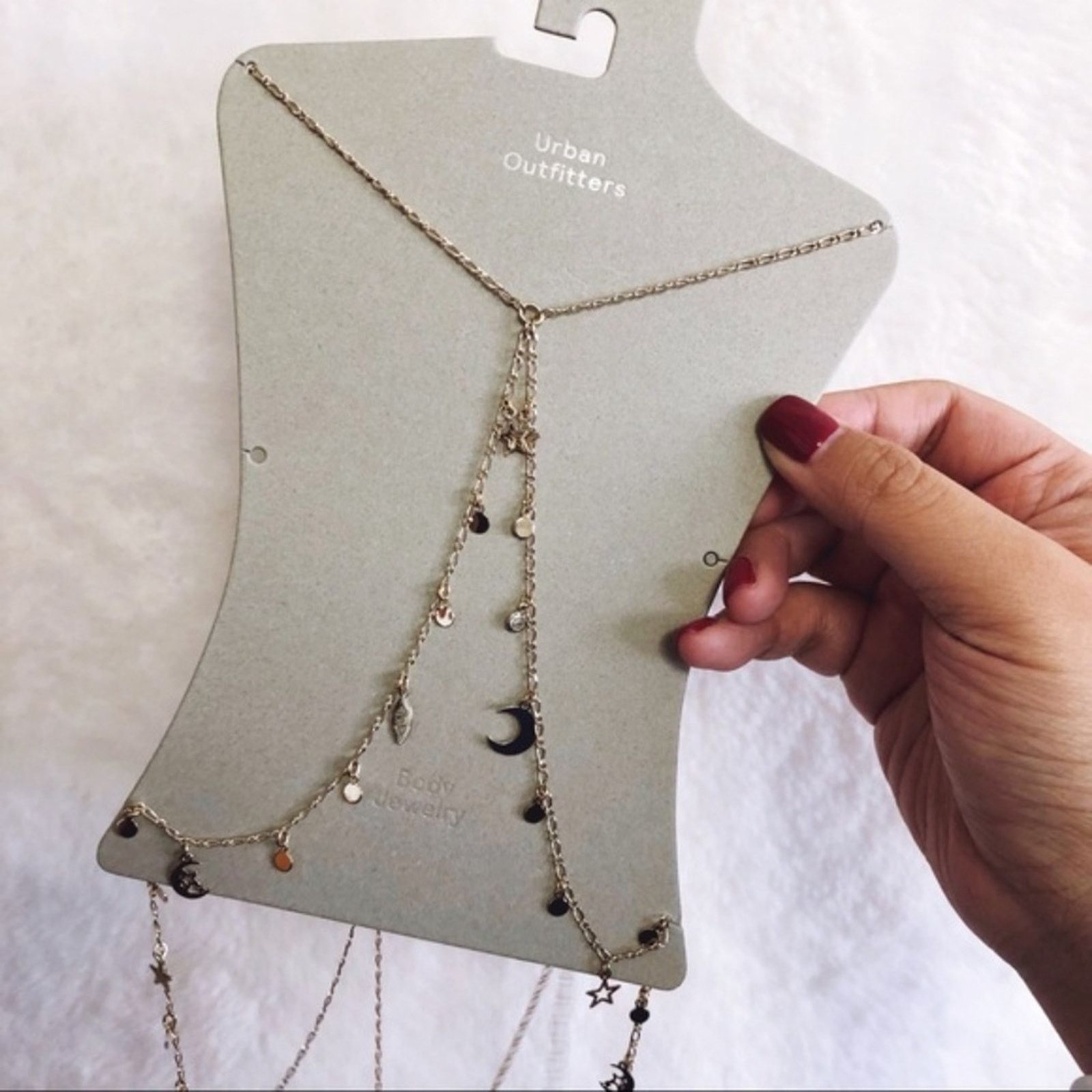 Urban Outfitters Urban Outfitter Gold Celestial Icon Bra Body Chain Size ONE SIZE - 7 Thumbnail