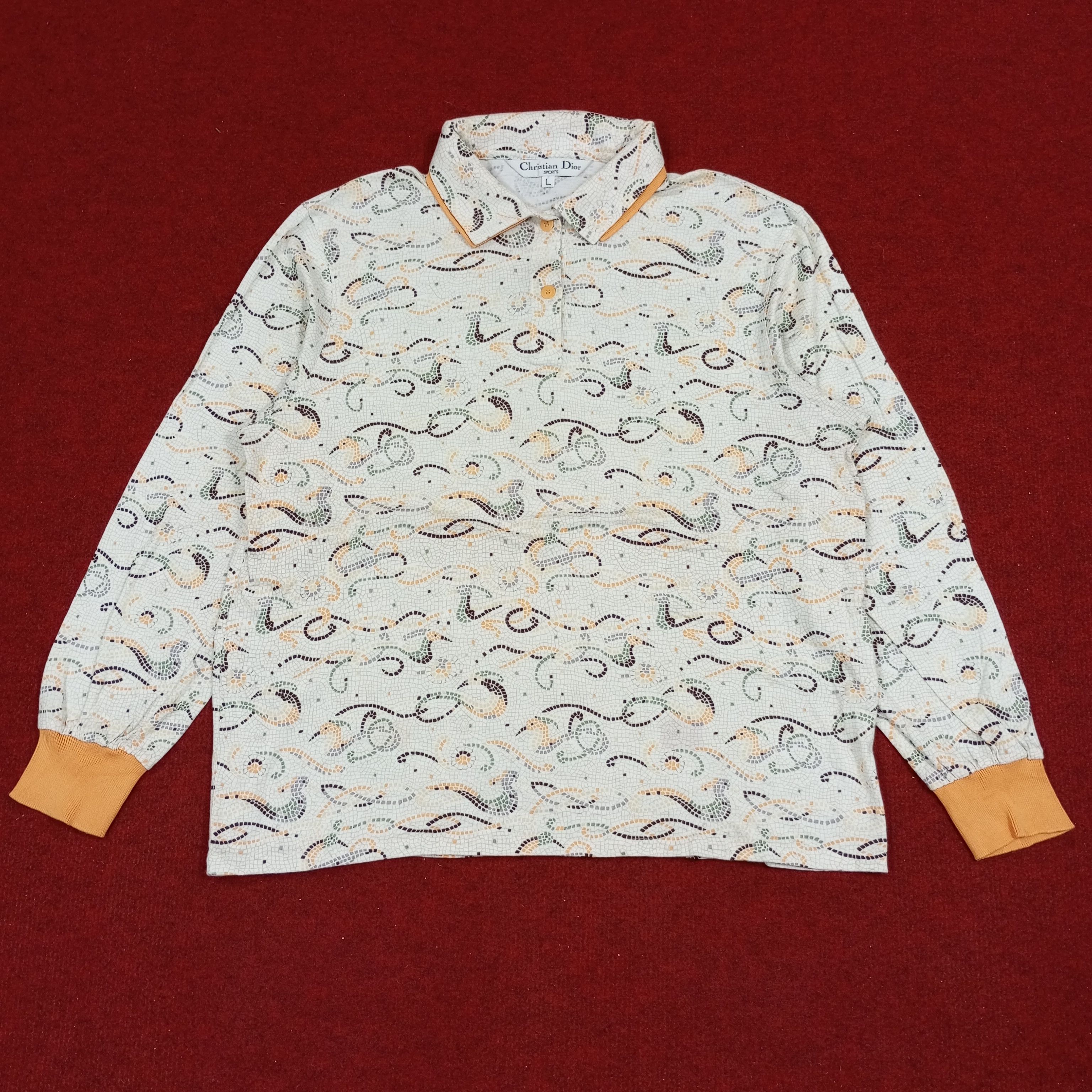 Christian Dior Monsieur × Vintage Christian Dior Sports Fashion Art Design Style Polos Size US M / EU 48-50 / 2 - 1 Thumbnail