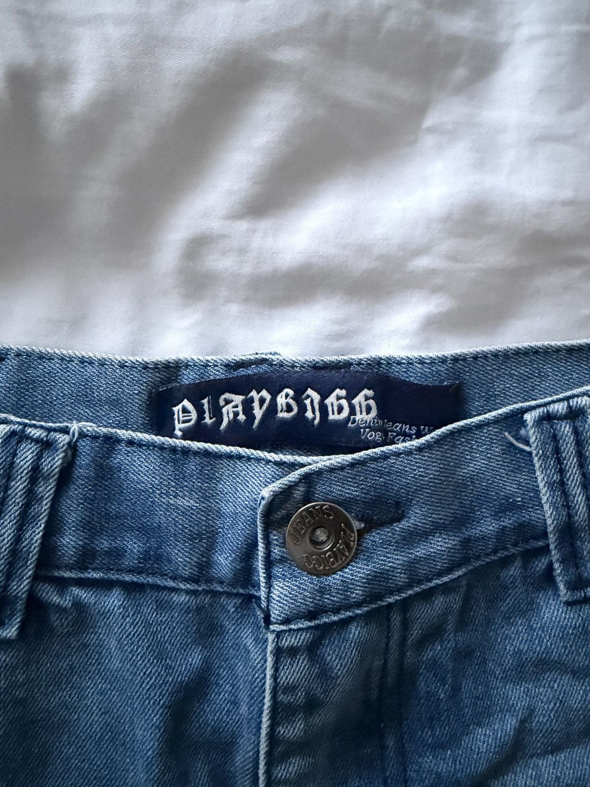 Vintage Vintage Denim Shorts Size US 33 - 3 Thumbnail