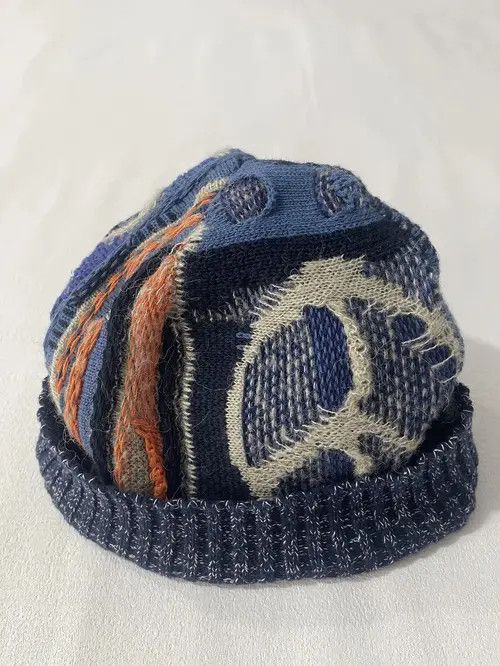 VIBE Handmade Vintage Patchwork Warm Winter Hat Cap Size ONE SIZE - 1 Thumbnail