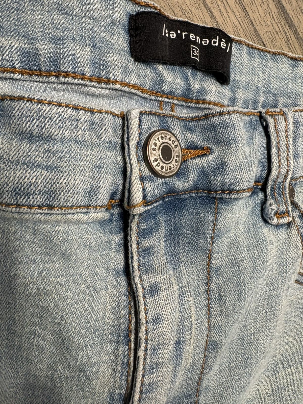 SERENEDE Blue Serenede Jeans with Red Stripes Size US 34 / EU 50 - 2 Thumbnail