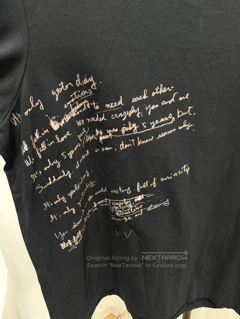 Yohji Yamamoto Yohji Yamamoto Poem Short Sleeve Size US L / EU 52-54 / 3 - 5 Thumbnail