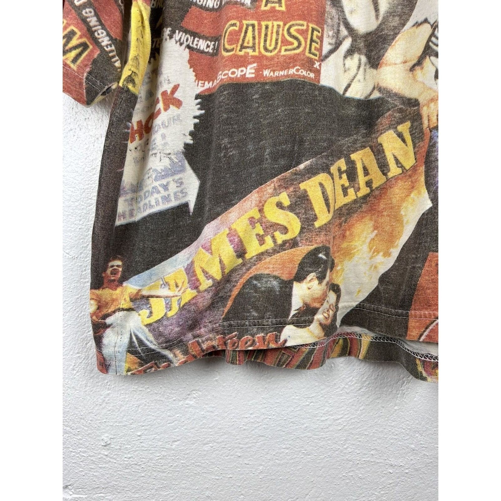 Vintage Vintage James Dean Movie Actor AOP Short Sleeve Tee Size US L / EU 52-54 / 3 - 4 Thumbnail
