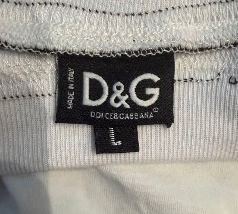 Dolce & Gabbana Dolce & Gabbana Ringer Cropped T-Shirt Size US L / EU 52-54 / 3 - 2 Thumbnail