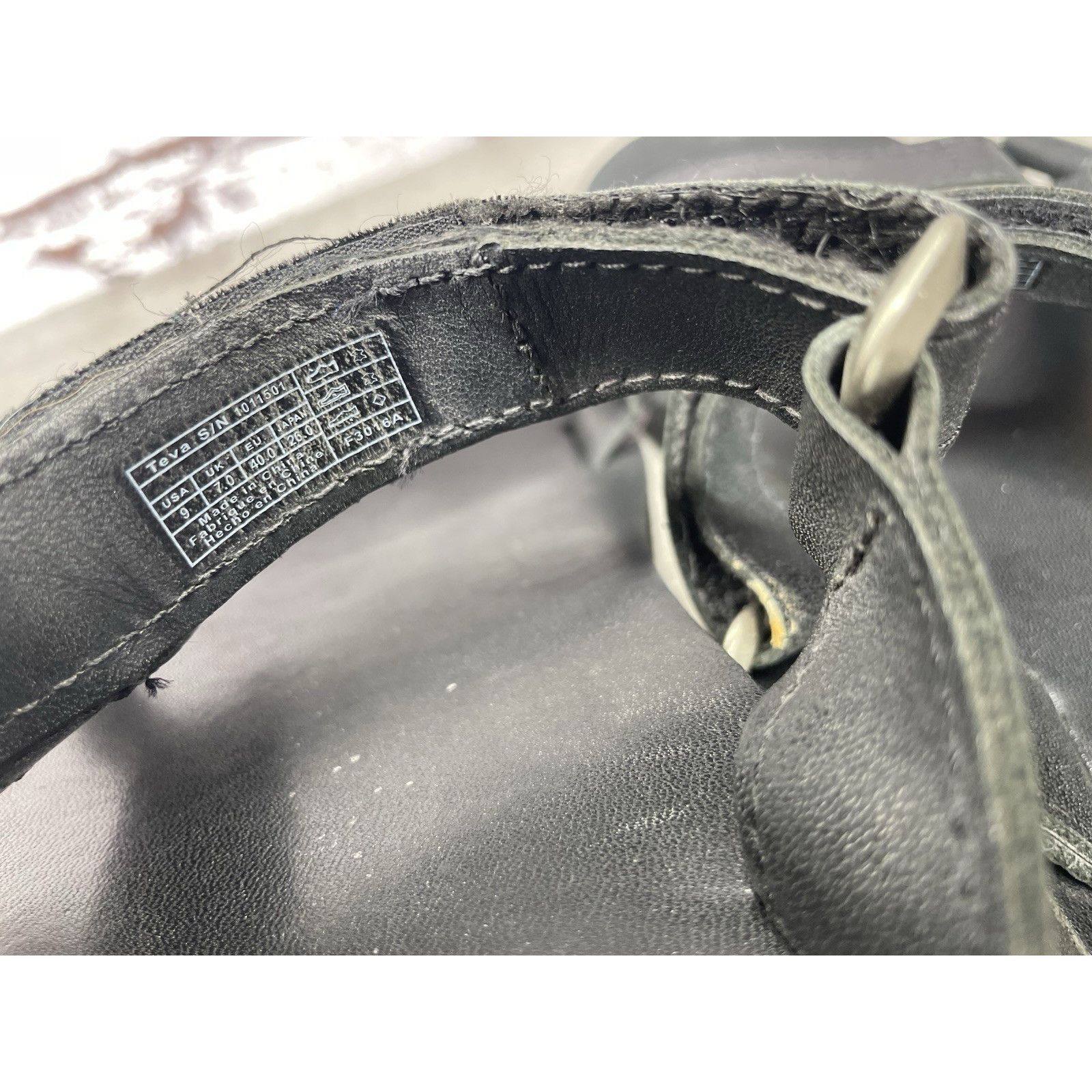 Teva Teva Black Leather Universal Straps Hiking Sandals Women’s S Size US 9 / IT 39 - 8 Thumbnail