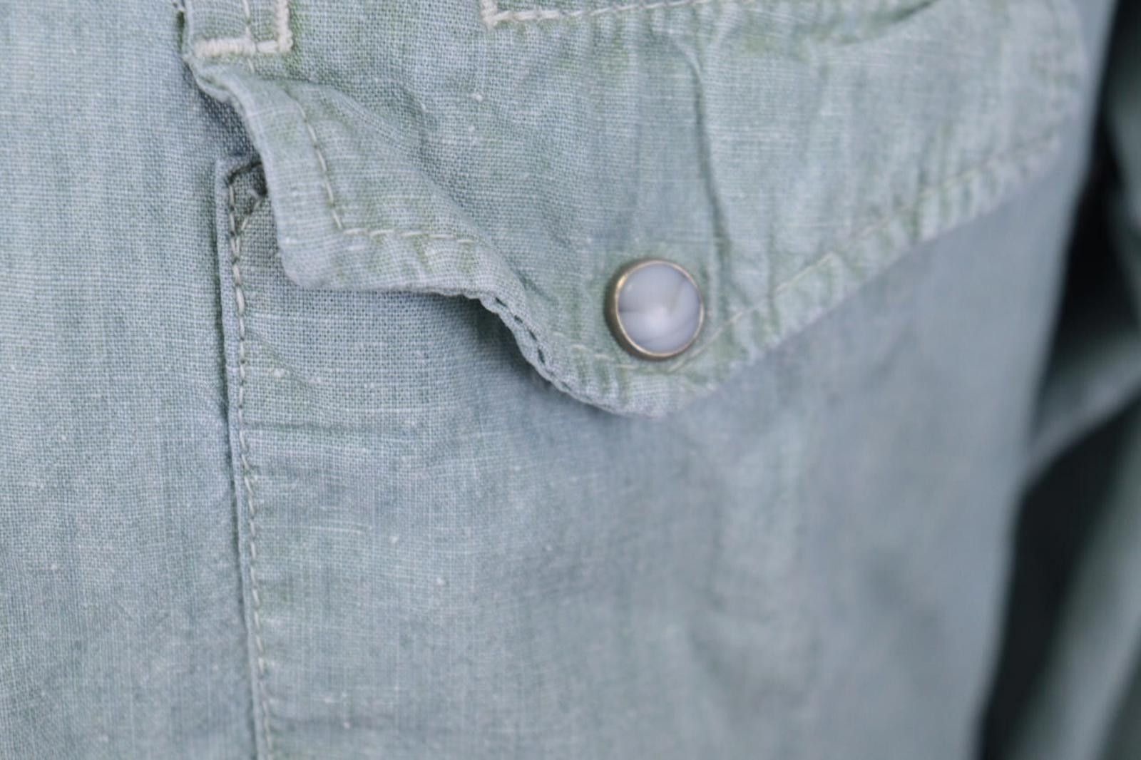 Edwin Edwin Japanese Denim Pockets Snap Overshirt Shirt Size M Size US M / EU 48-50 / 2 - 5 Thumbnail