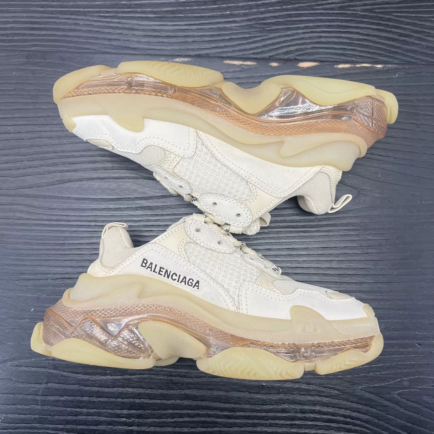 Balenciaga Balenciaga Triples Beige 35 Like New Size US 5 / IT 35 - 3 Thumbnail