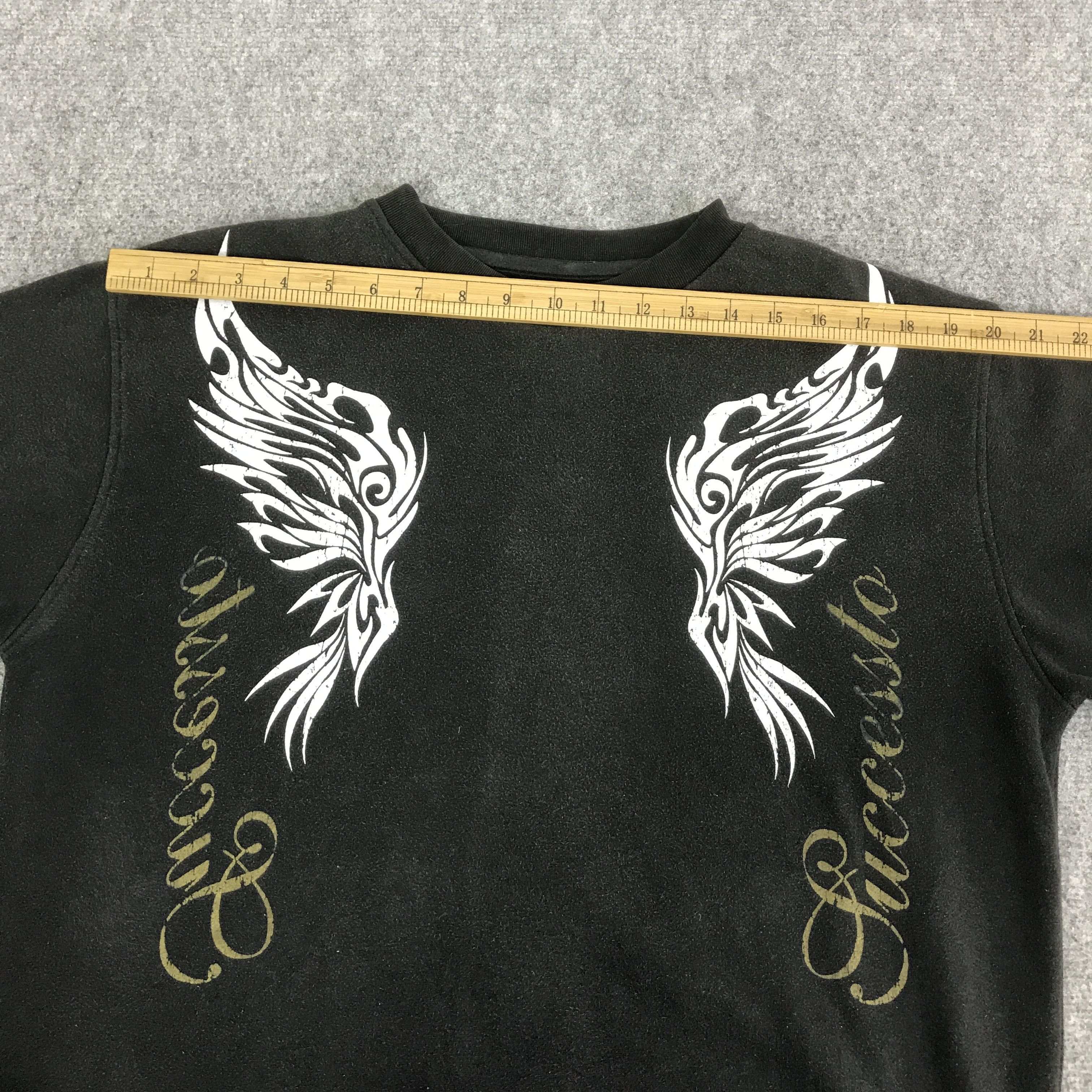 Japanese Brand macatestec punk style Japan sweatshirt K96B14 Size US L / EU 52-54 / 3 - 6 Thumbnail