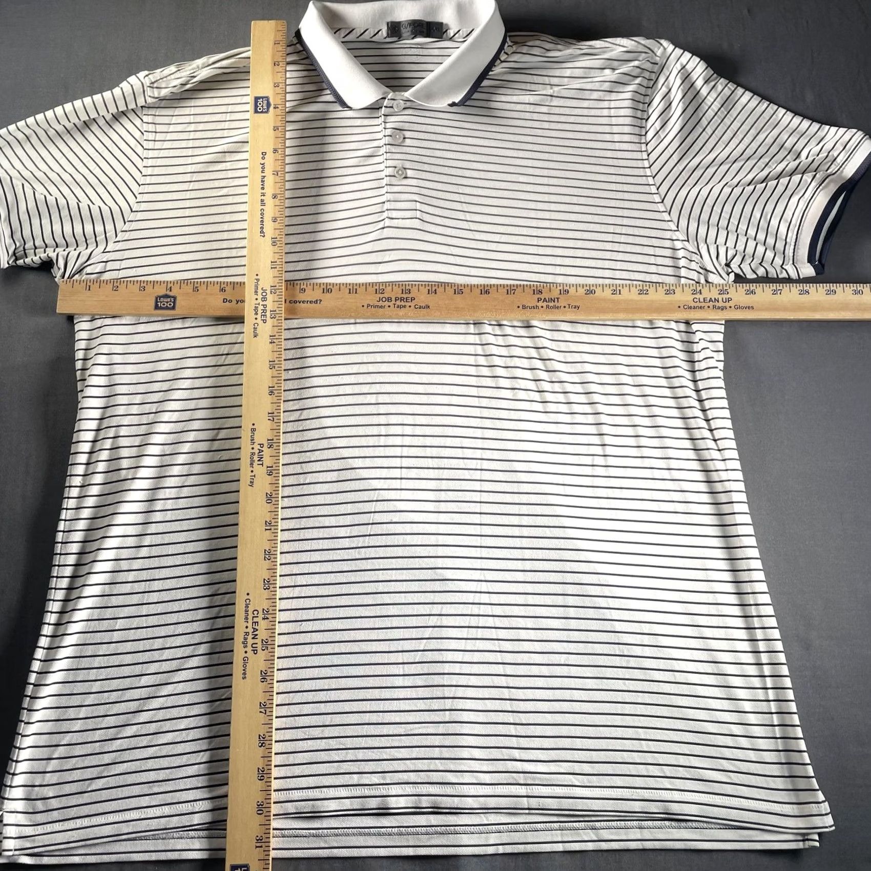 G/FORE G/FORE Polo Shirt Mens 2XL White Navy Striped Golf Performance Lightweight Shirt Mens 2XL White Navy Striped Golf Size US XXL / EU 58 / 5 - 4 Thumbnail