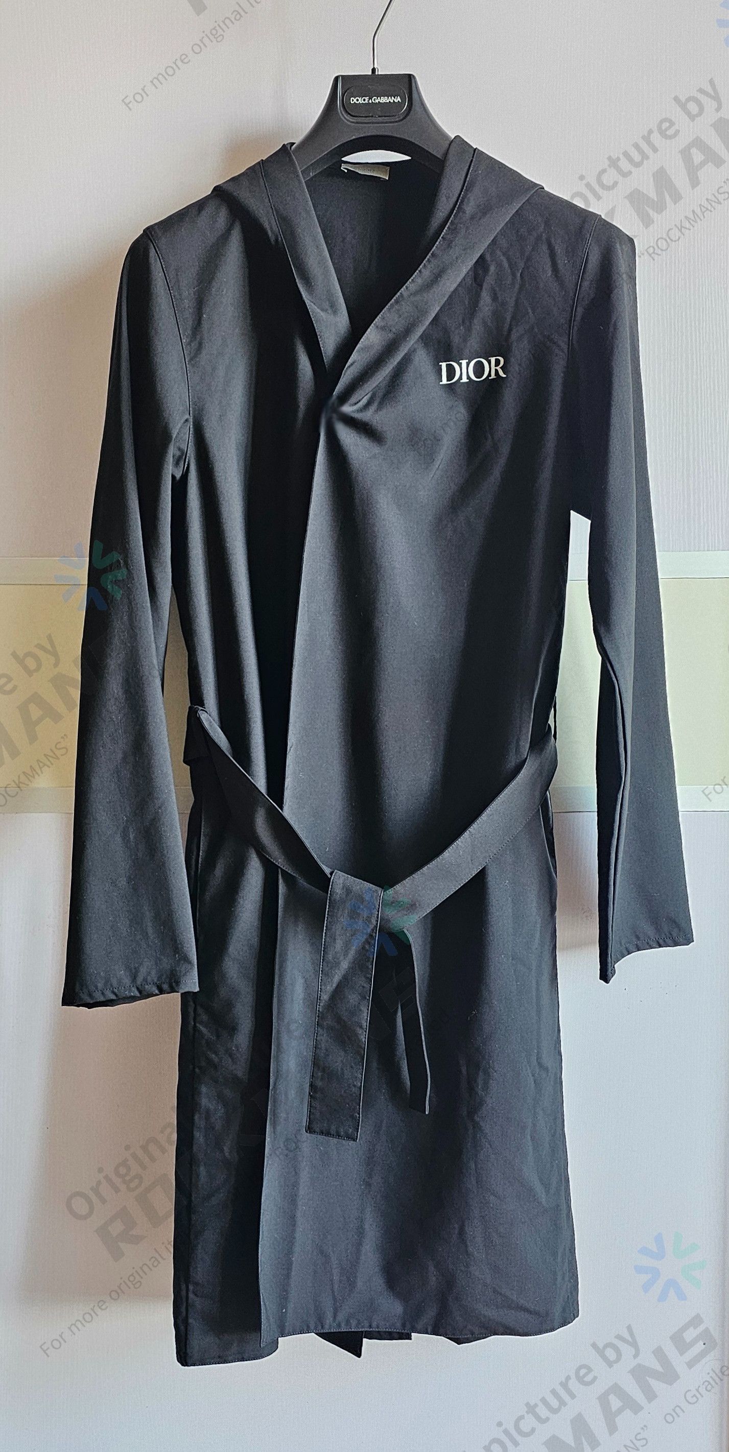 Dior Dior Men's Black Wool No Buttons Jacket Coat Pajamas Size M Size US M / EU 48-50 / 2 - 1 Thumbnail