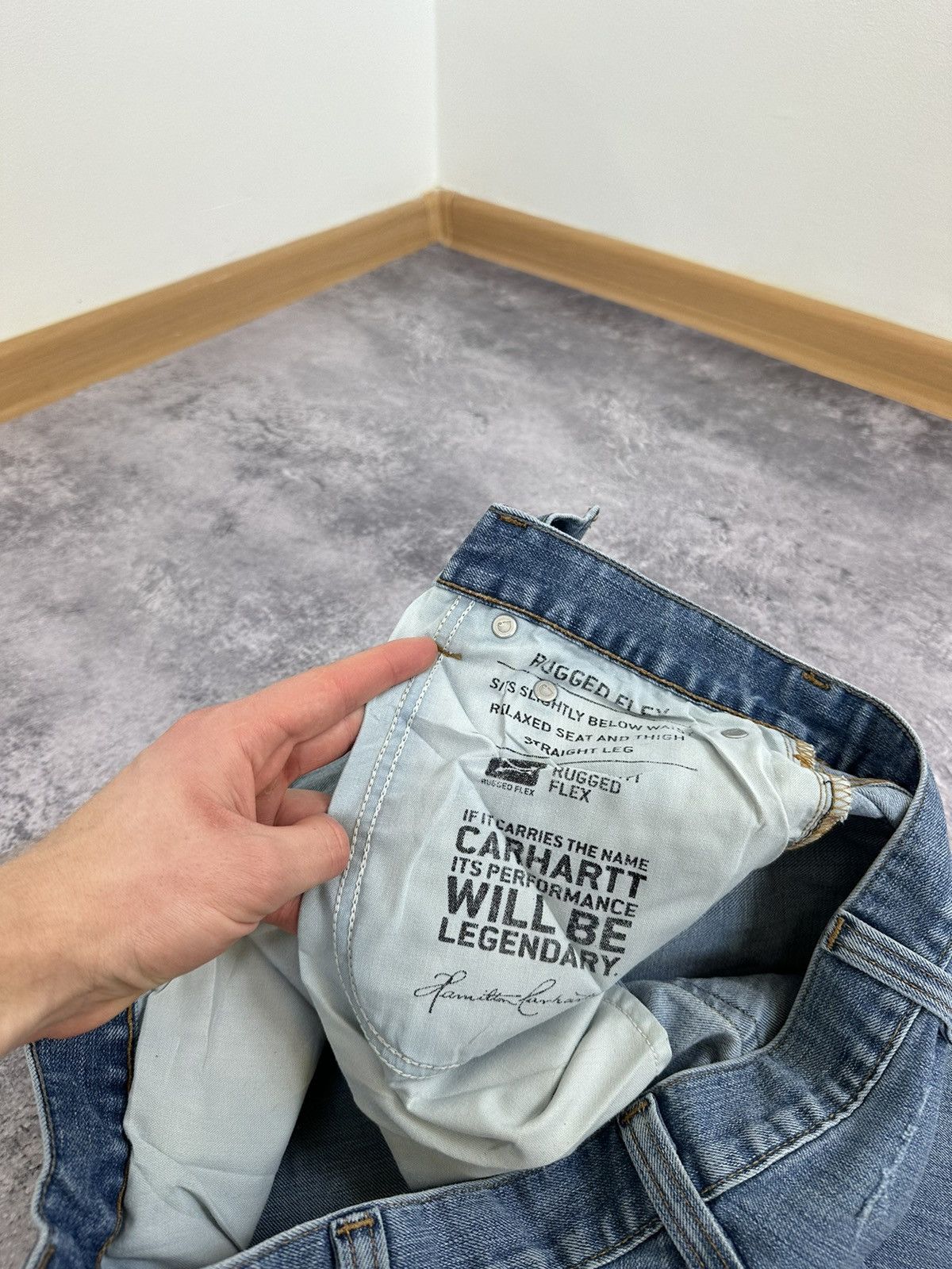 Carhartt Vintage Carhartt American Light Blue Denim Y2K Opium Jeans Size US 36 / EU 52 - 14 Thumbnail